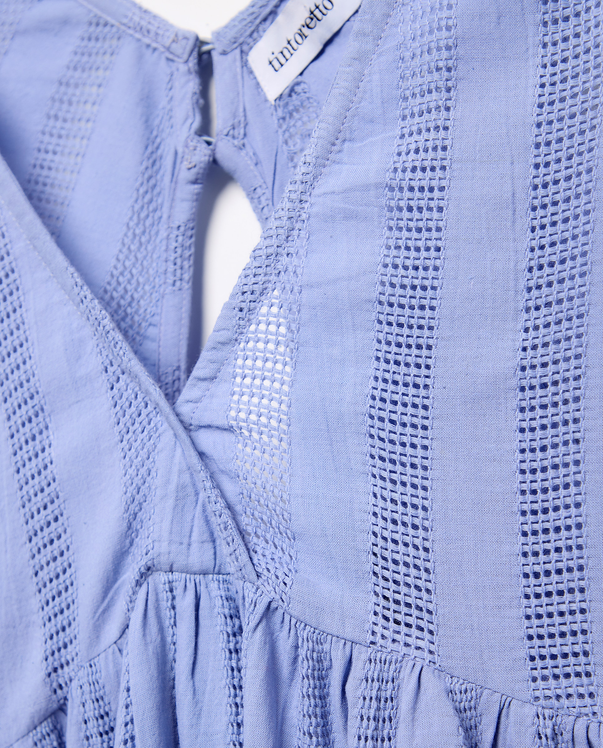 Vestido Liso sem Mangas 400 Azul-3