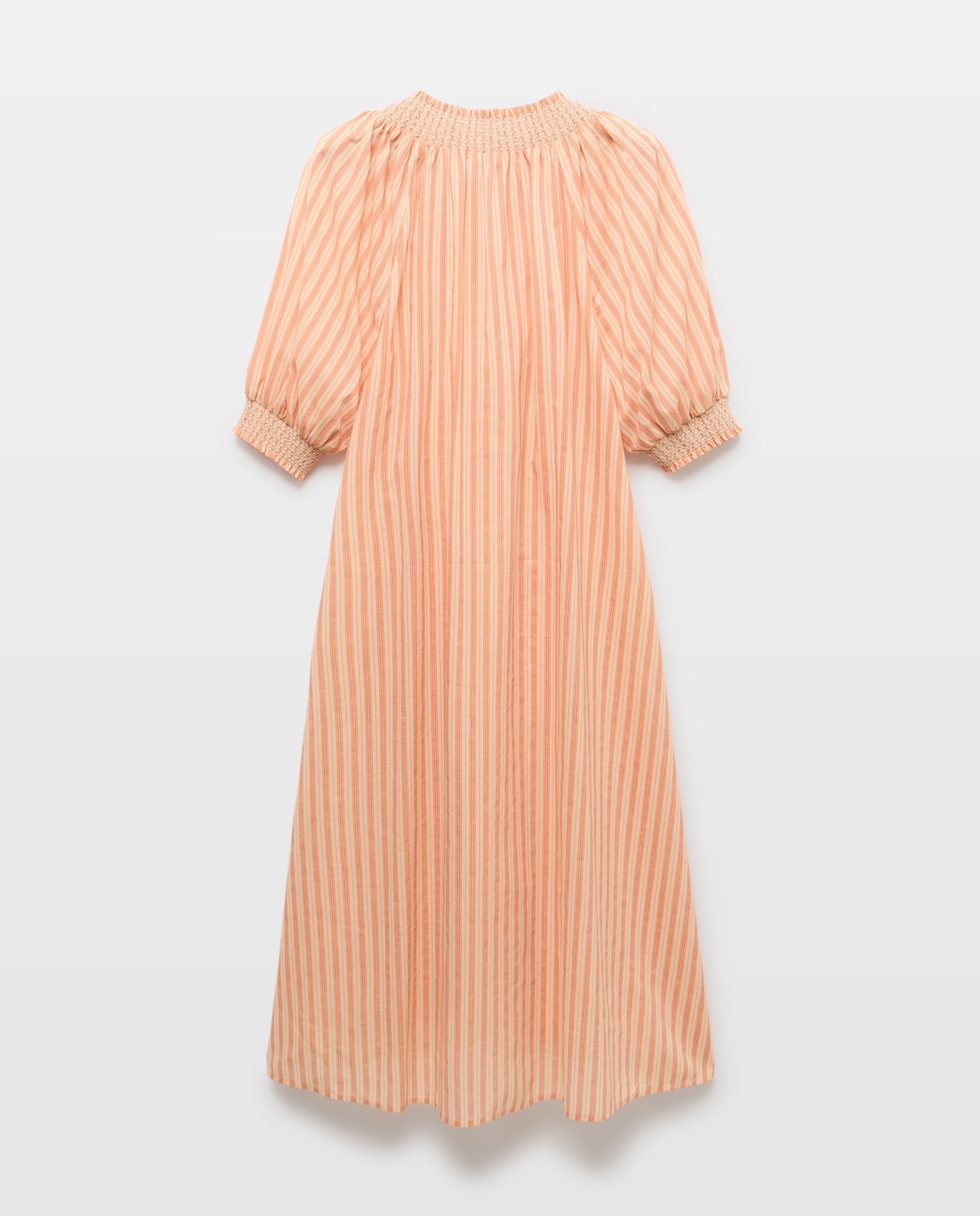 Vestido com Risca Fina 650 Pêssego-2