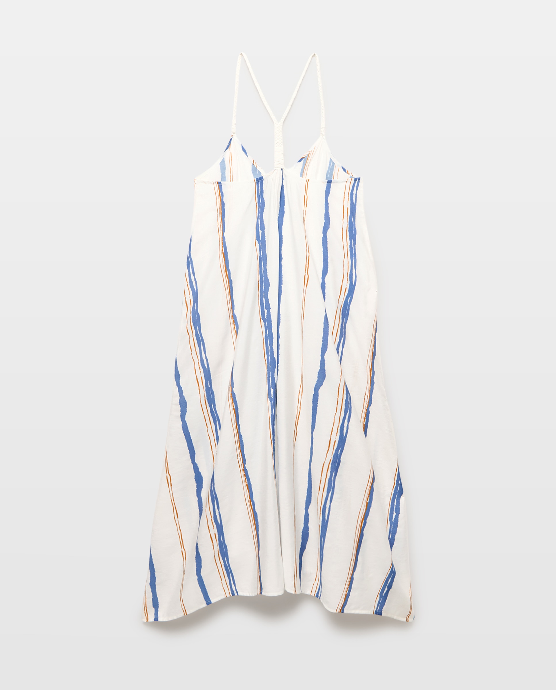 Vestido com Risca Vertical 400 Azul-2