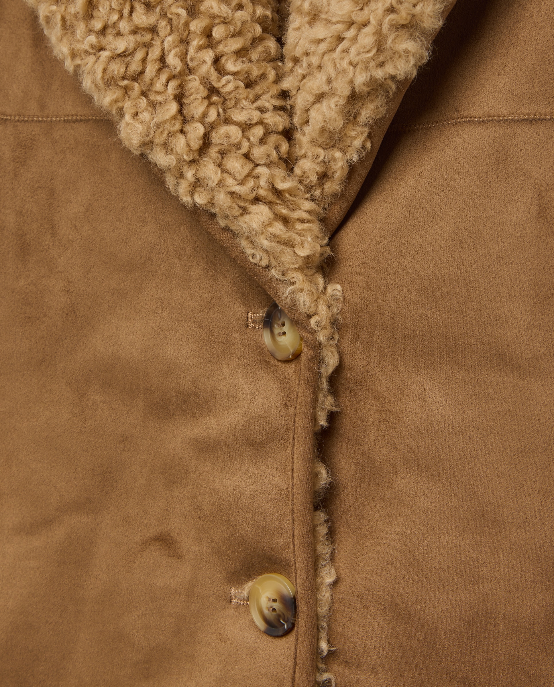 Chaleco borrego reversible - Tintoretto - 730 Camel 730 Camel-6