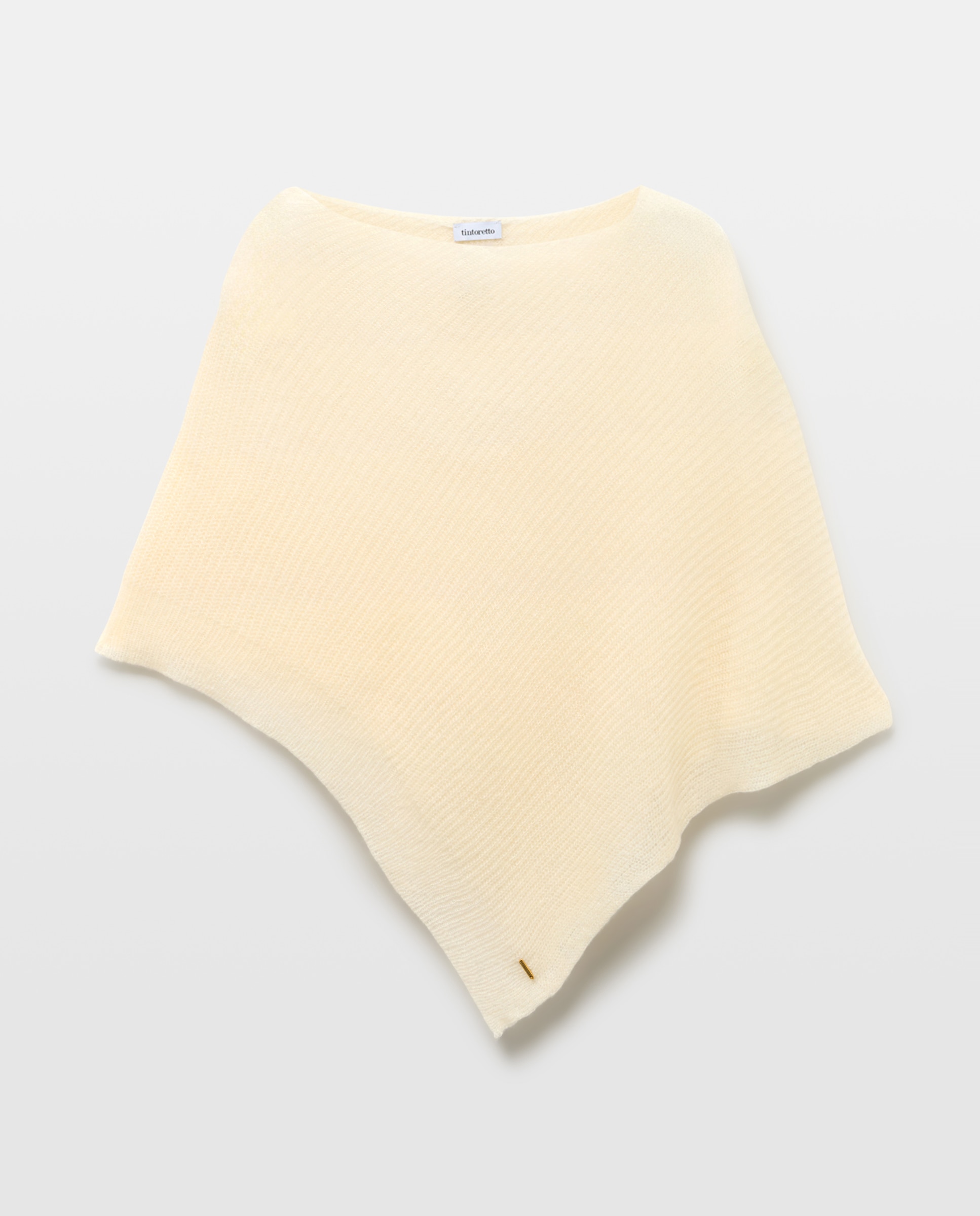 Poncho de Malha Liso 120 Cru-4