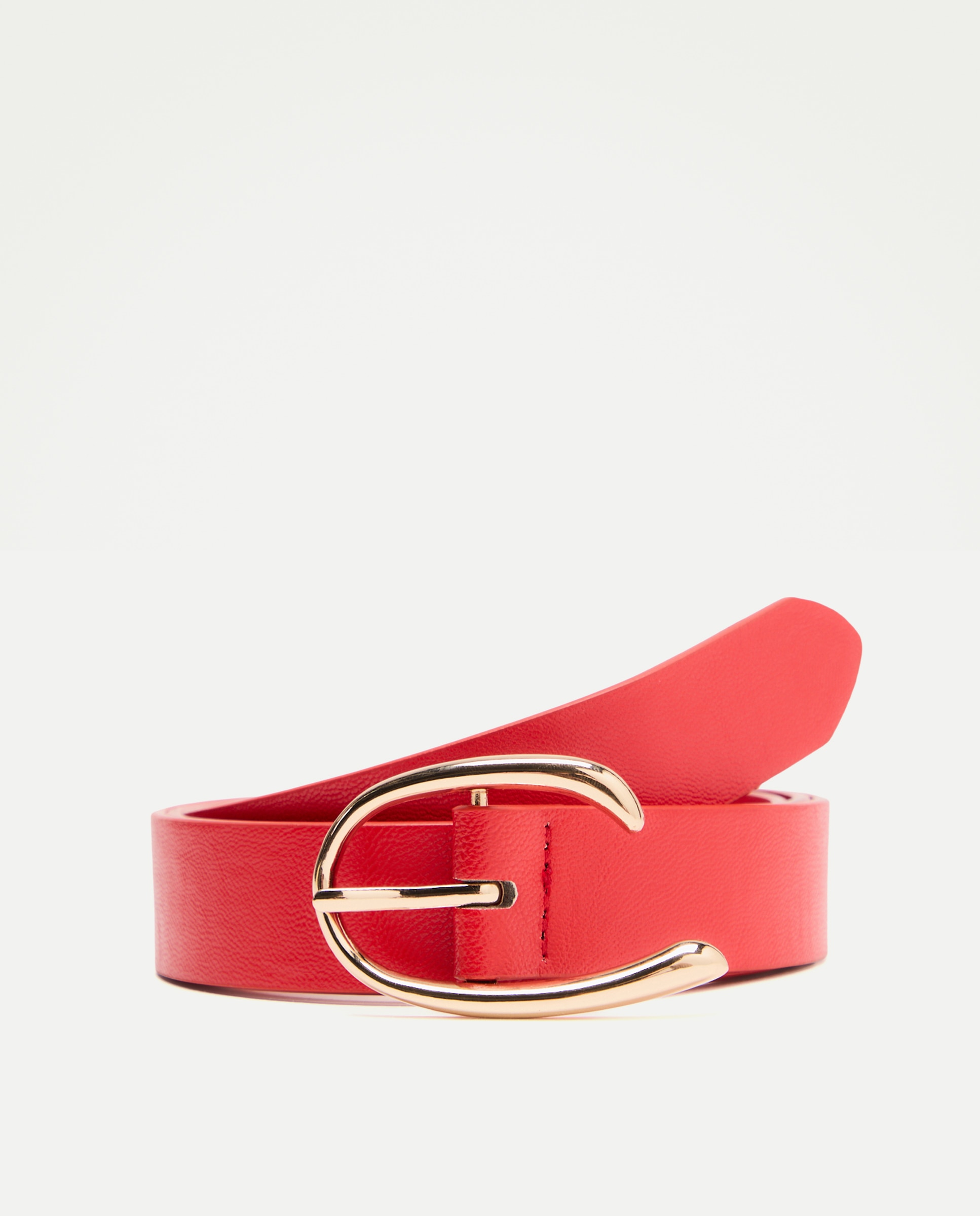 Cinto com Fivela Aberta 600 Vermelho-1