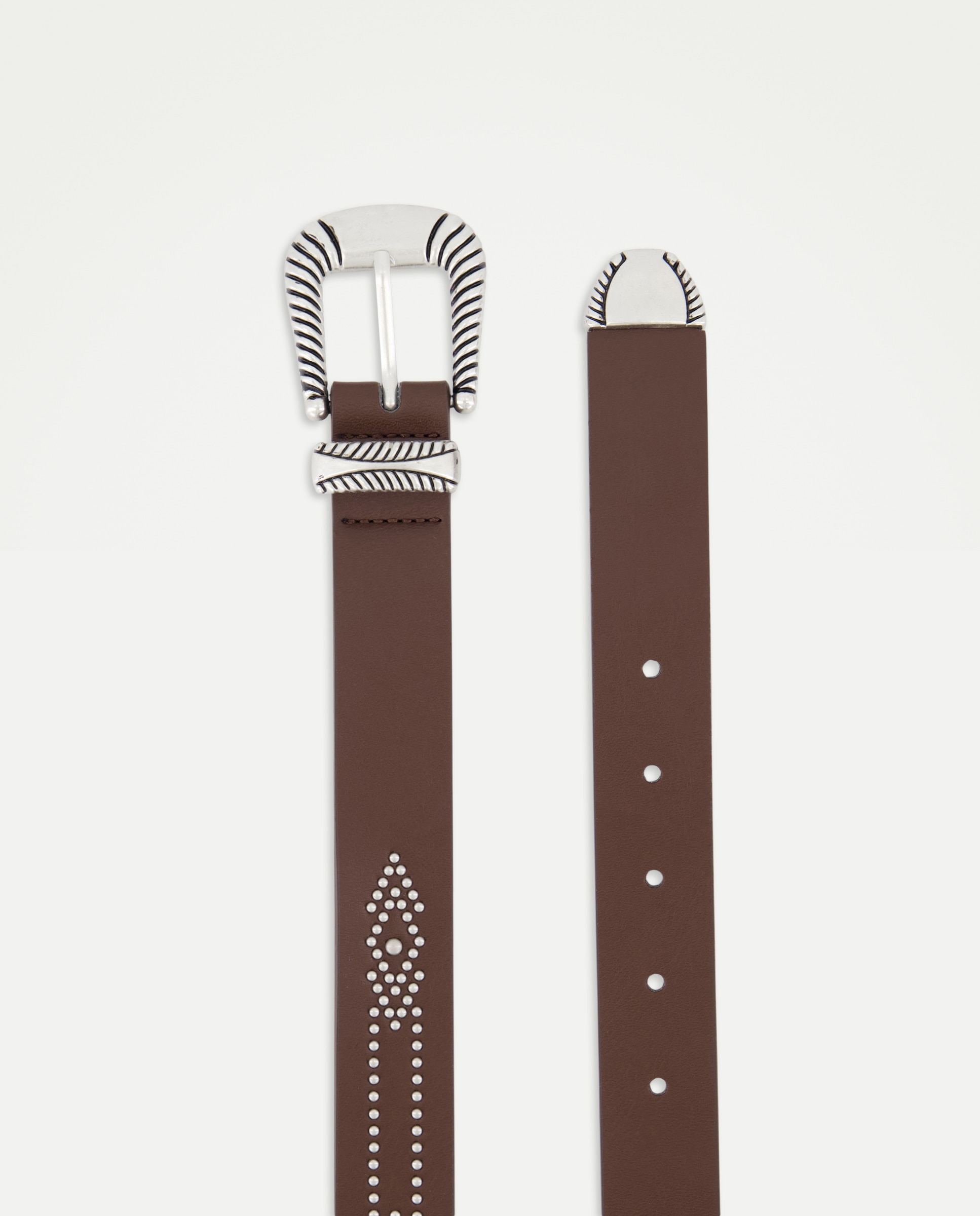 Cinto Boho Bordado Chocolate-2