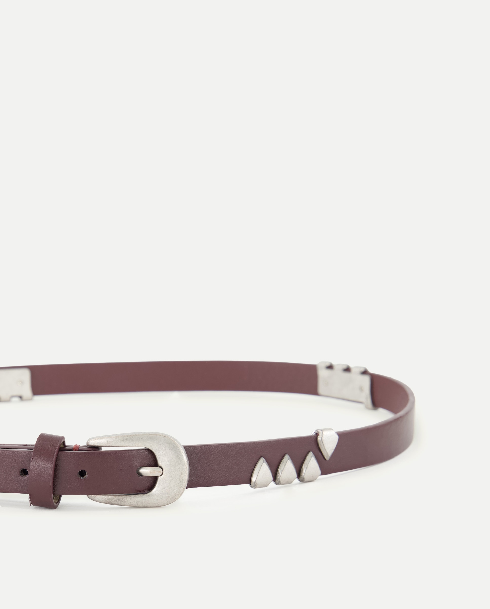 Cinto com Tachas Bordeaux-3