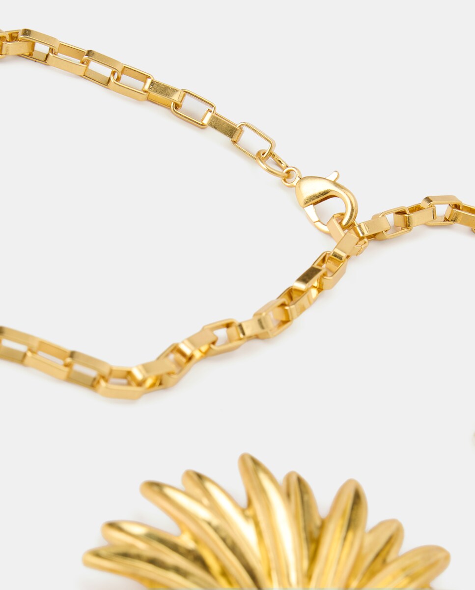 Cinto Metálico com Flor 390 Ouro-2