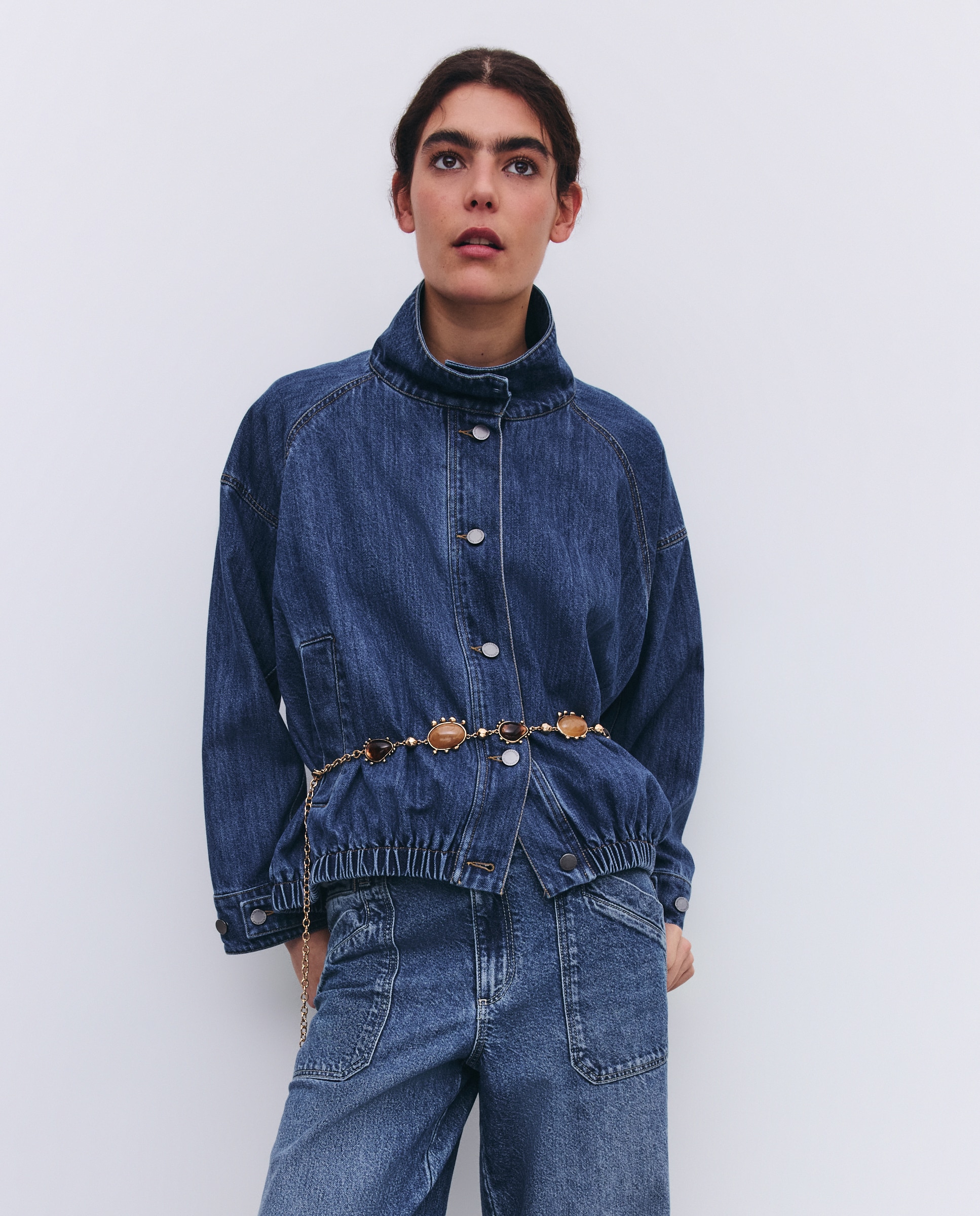 Cinto Metálico de Festa Castanho-3