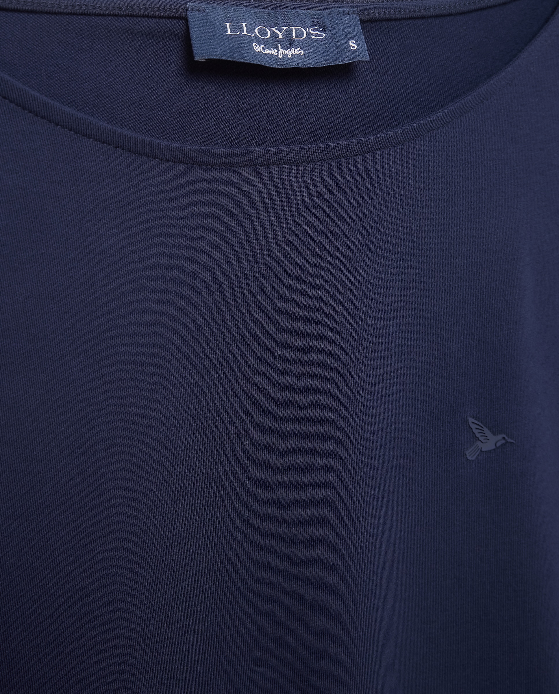 Camiseta de manga 3/4 de mujer básica con cuello barco - Lloyd's - Azul marino Azul marino-5