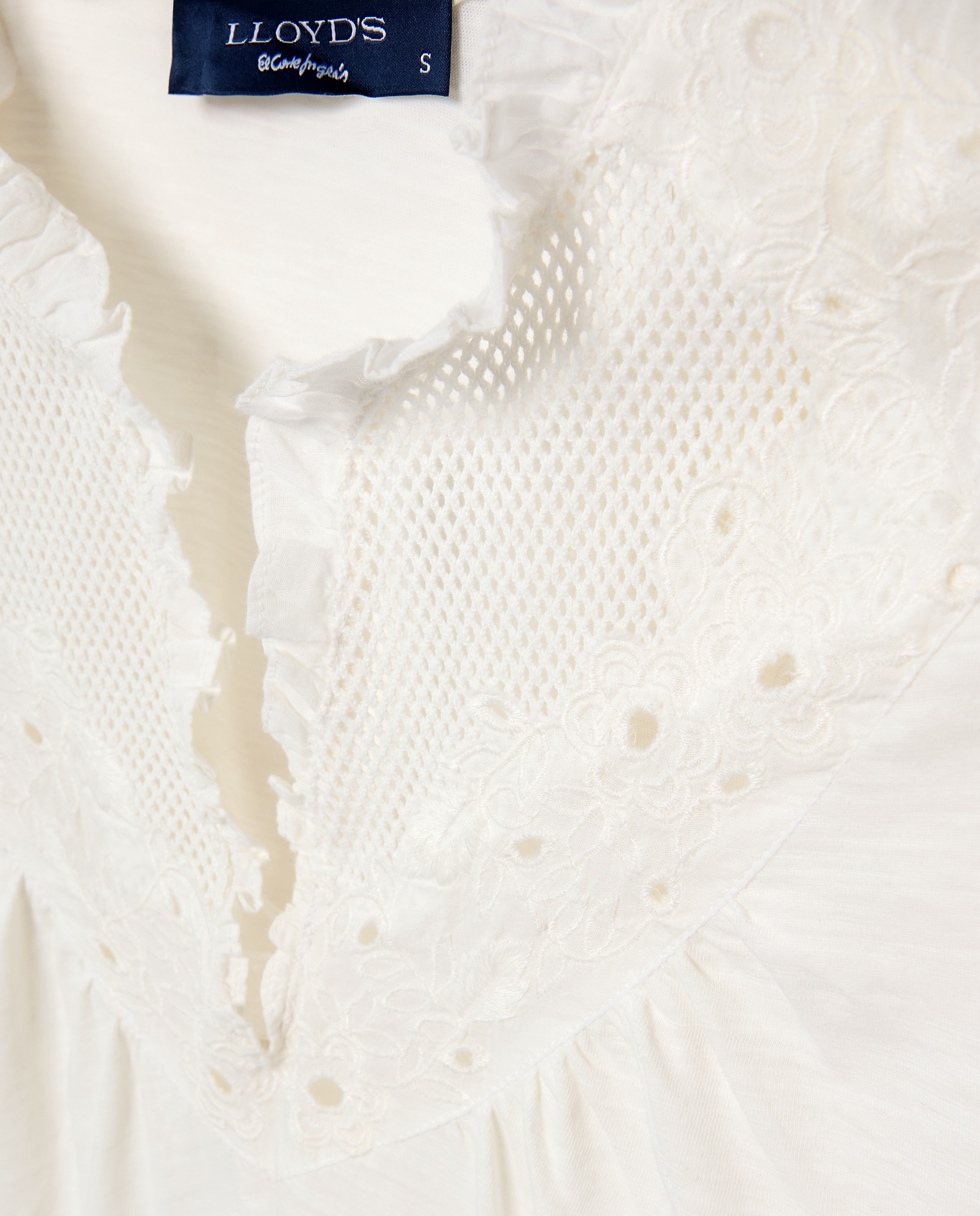 Camisola com Manga Comprida e Decote em Bico 120 Cru-2