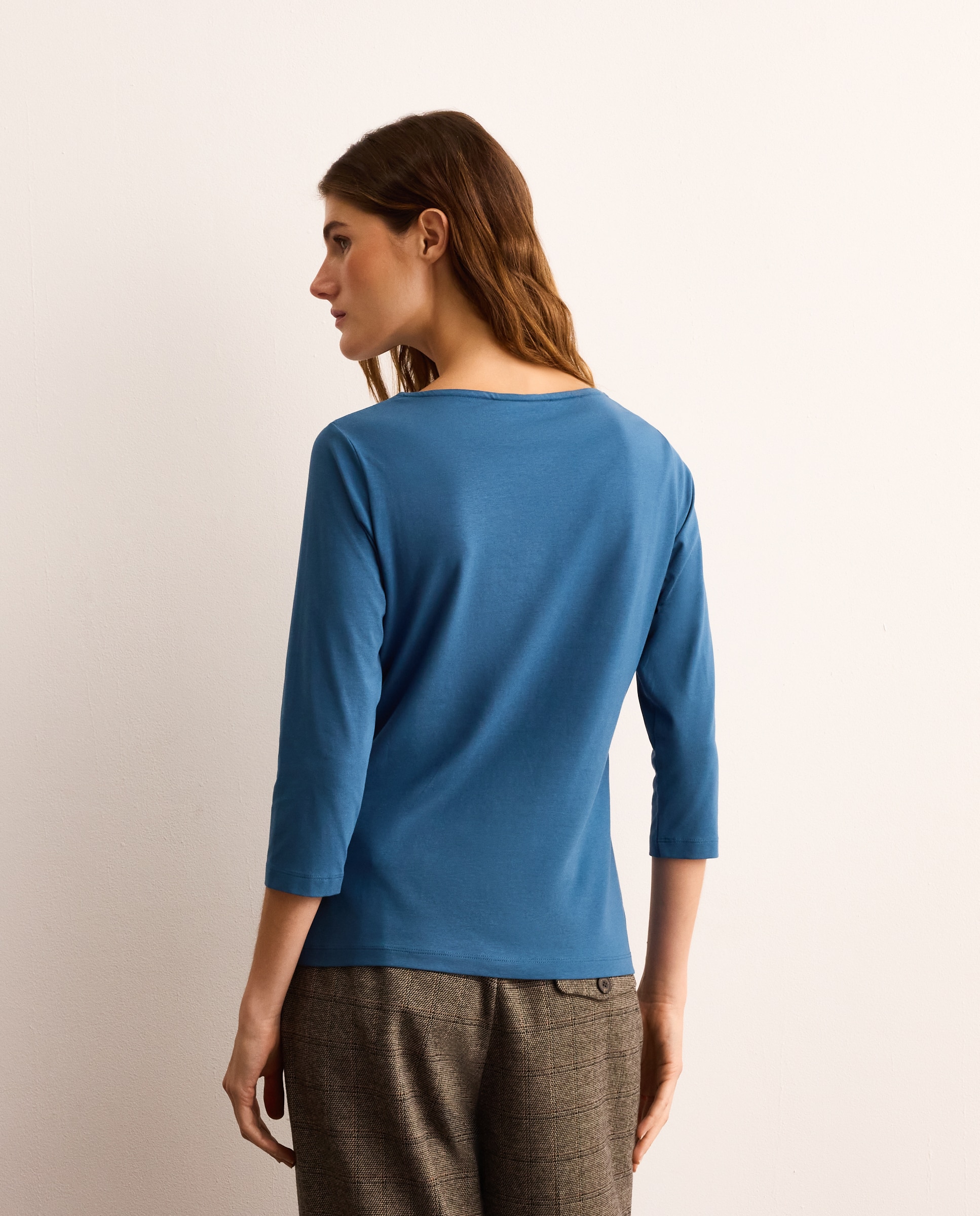 Imagen 3 de Camiseta lisa de mujer con manga francesa - Lloyd's - 400 Azul 400 Azul