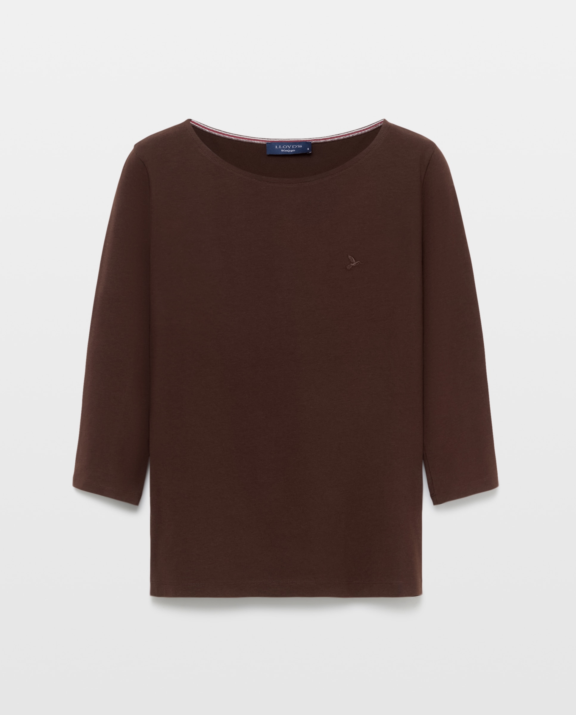 Imagen 4 de Camiseta lisa de mujer con manga francesa - Lloyd's - Marrón Marrón