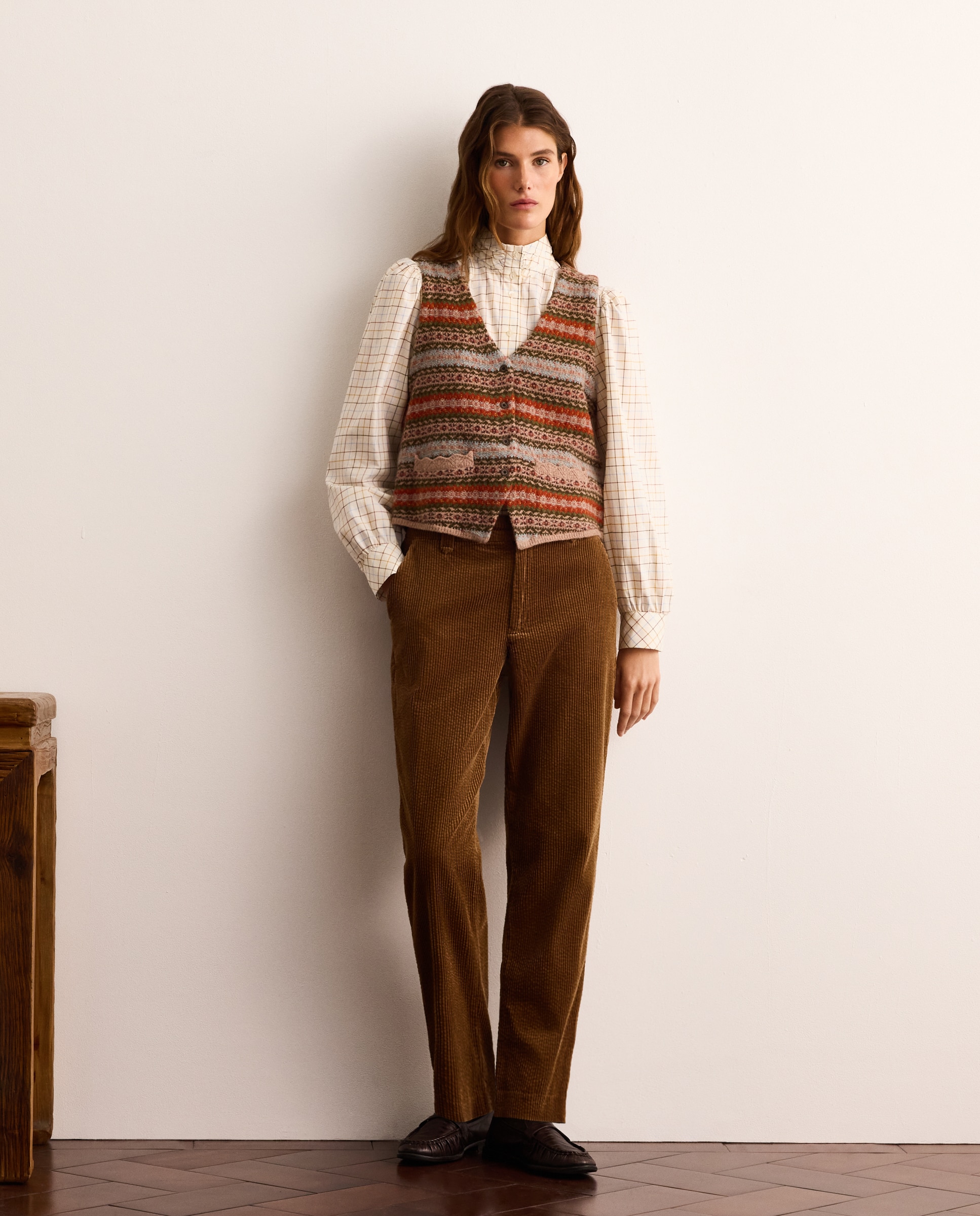 Pantalón de pana gruesa de mujer - Lloyd's - Toffee Toffee-1
