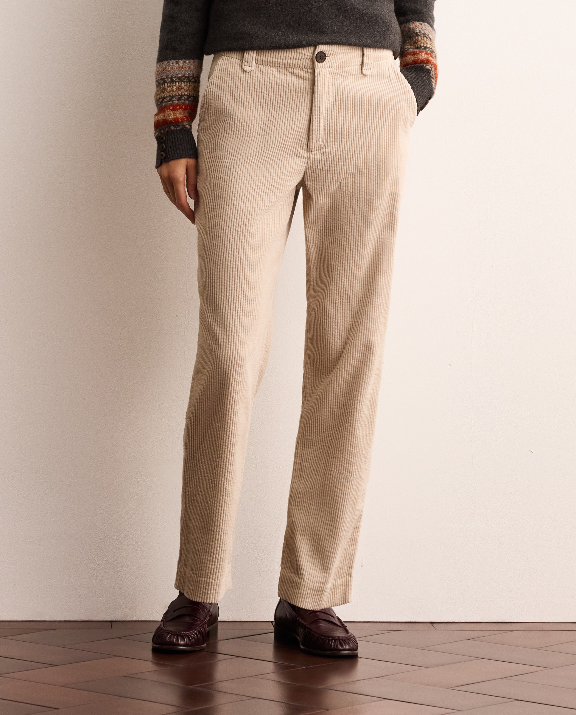 Pantalón de pana gruesa de mujer - Lloyd's - 120 Crudo 120 Crudo-2