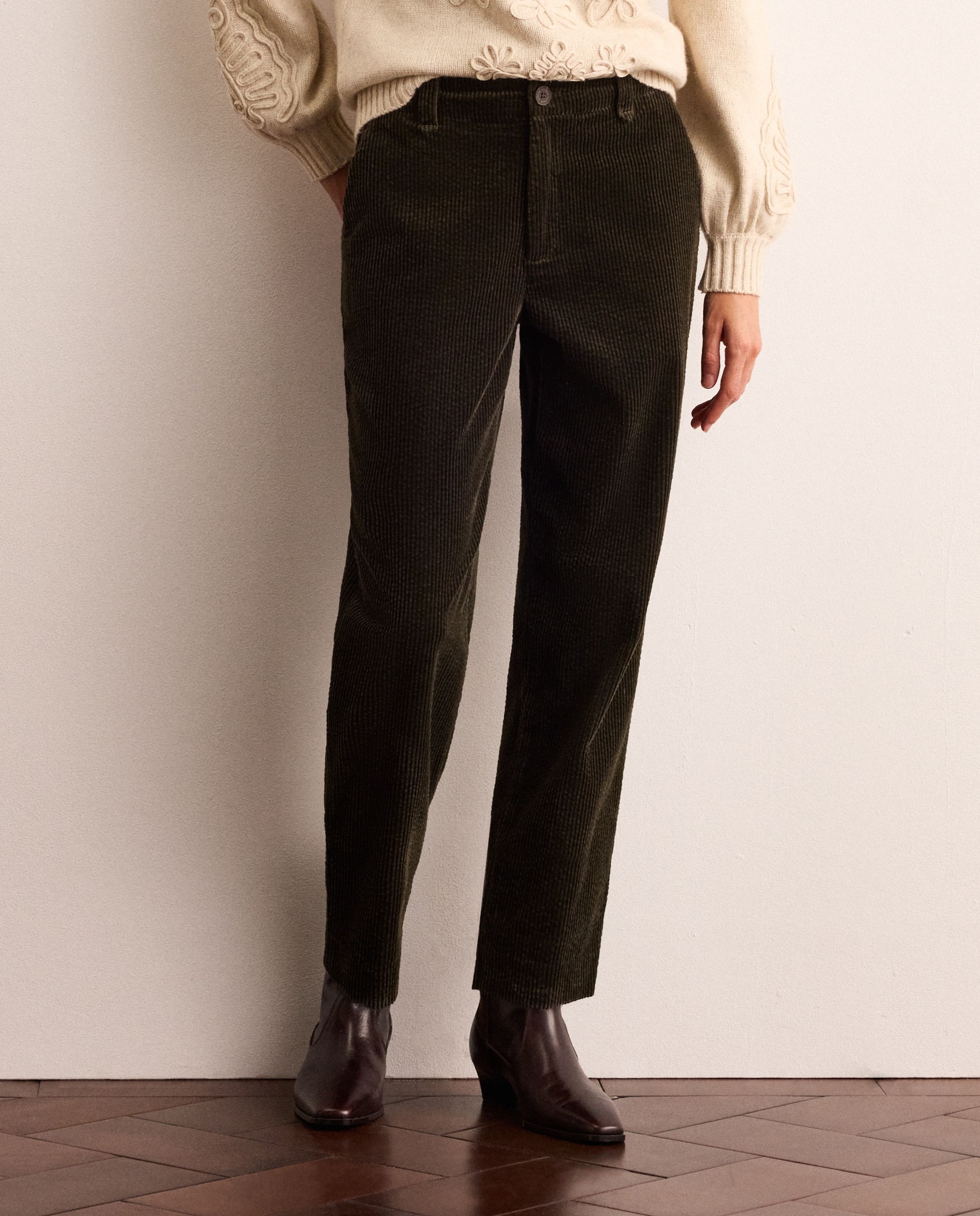 Pantalón de pana gruesa de mujer - Lloyd's - 520 Kaki 520 Kaki-2
