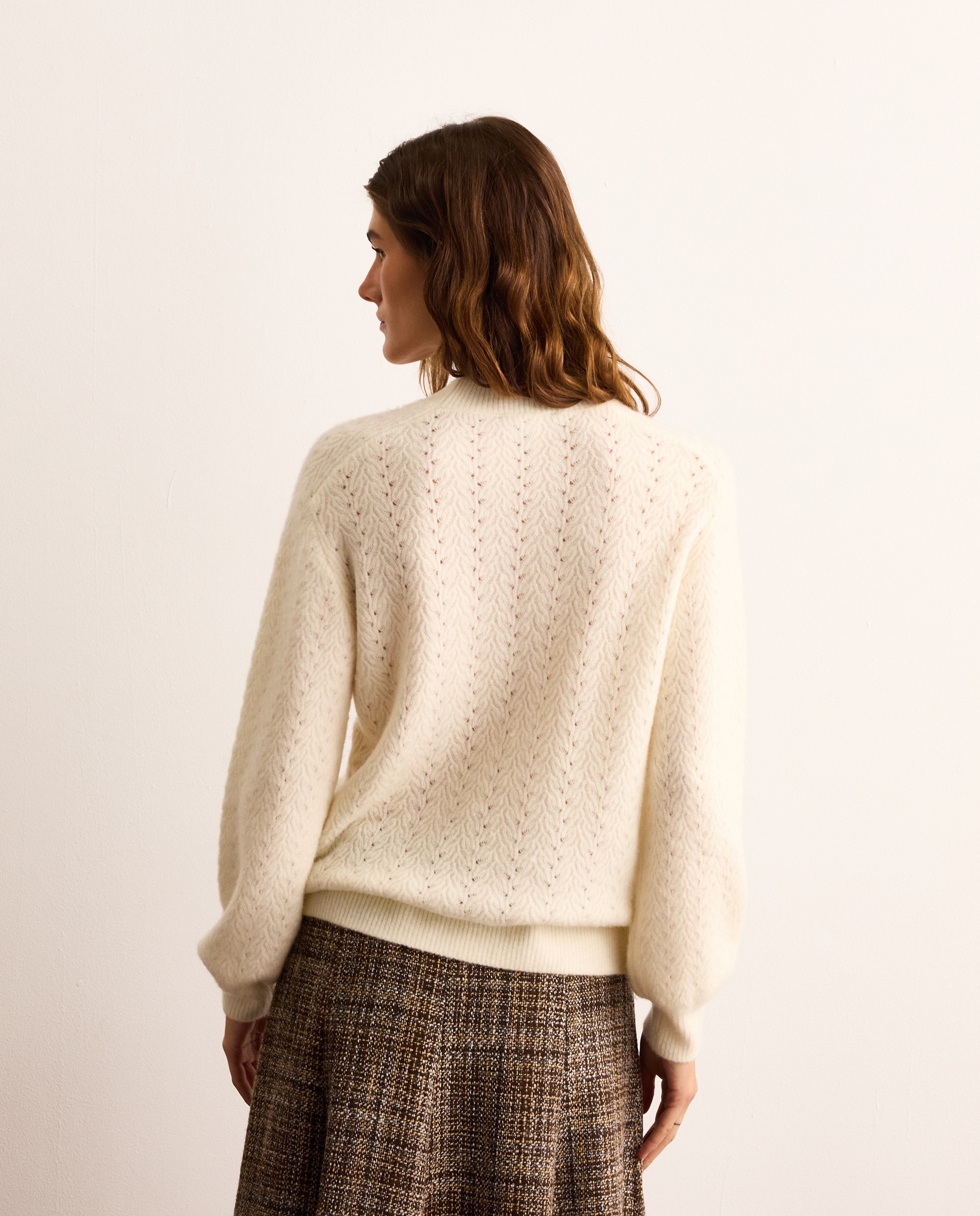 Jersey de mujer con cuello caja - Lloyd's - 120 Crudo 120 Crudo-3