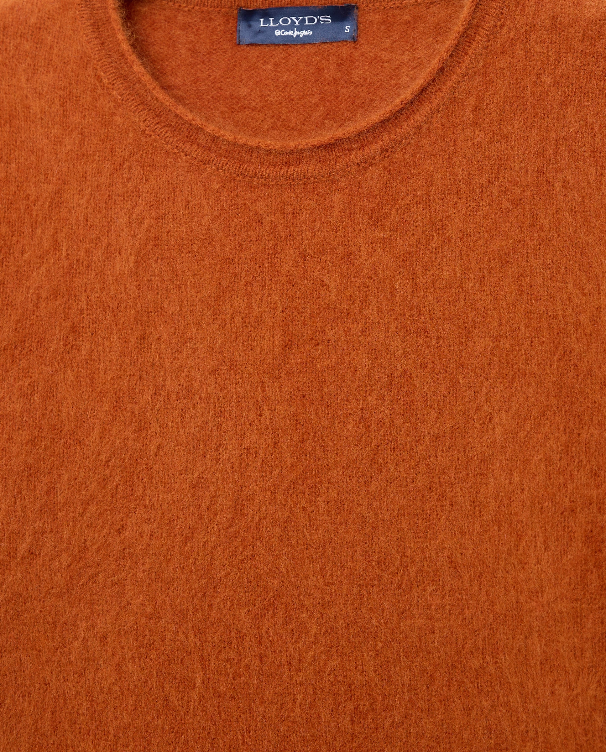 Jersey de mujer con cuello caja y detalle de pelo - Lloyd's - Naranja quemado Naranja quemado-5