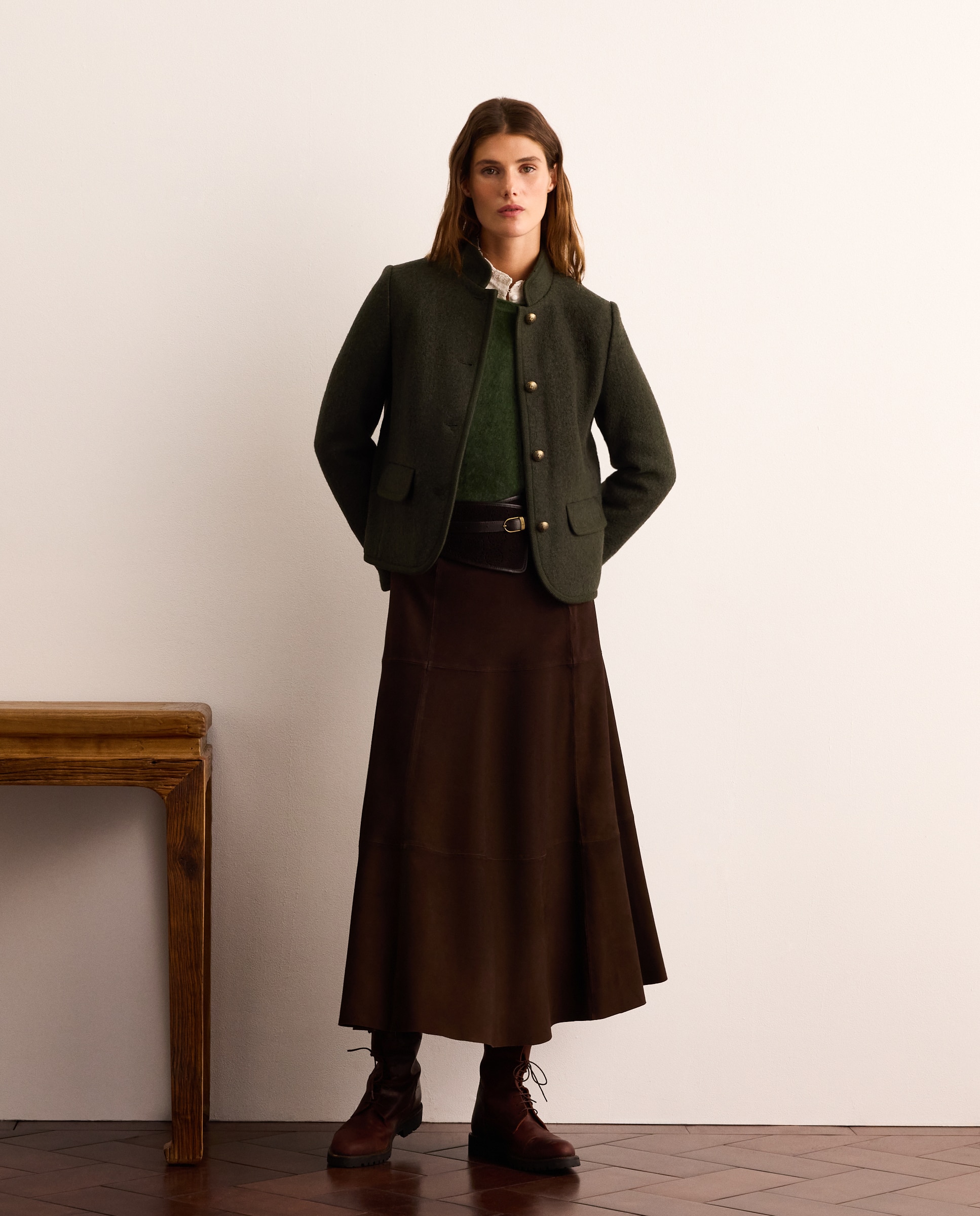 Jersey de mujer con cuello caja y detalle de pelo - Lloyd's - 500 VERDE 500 VERDE-3