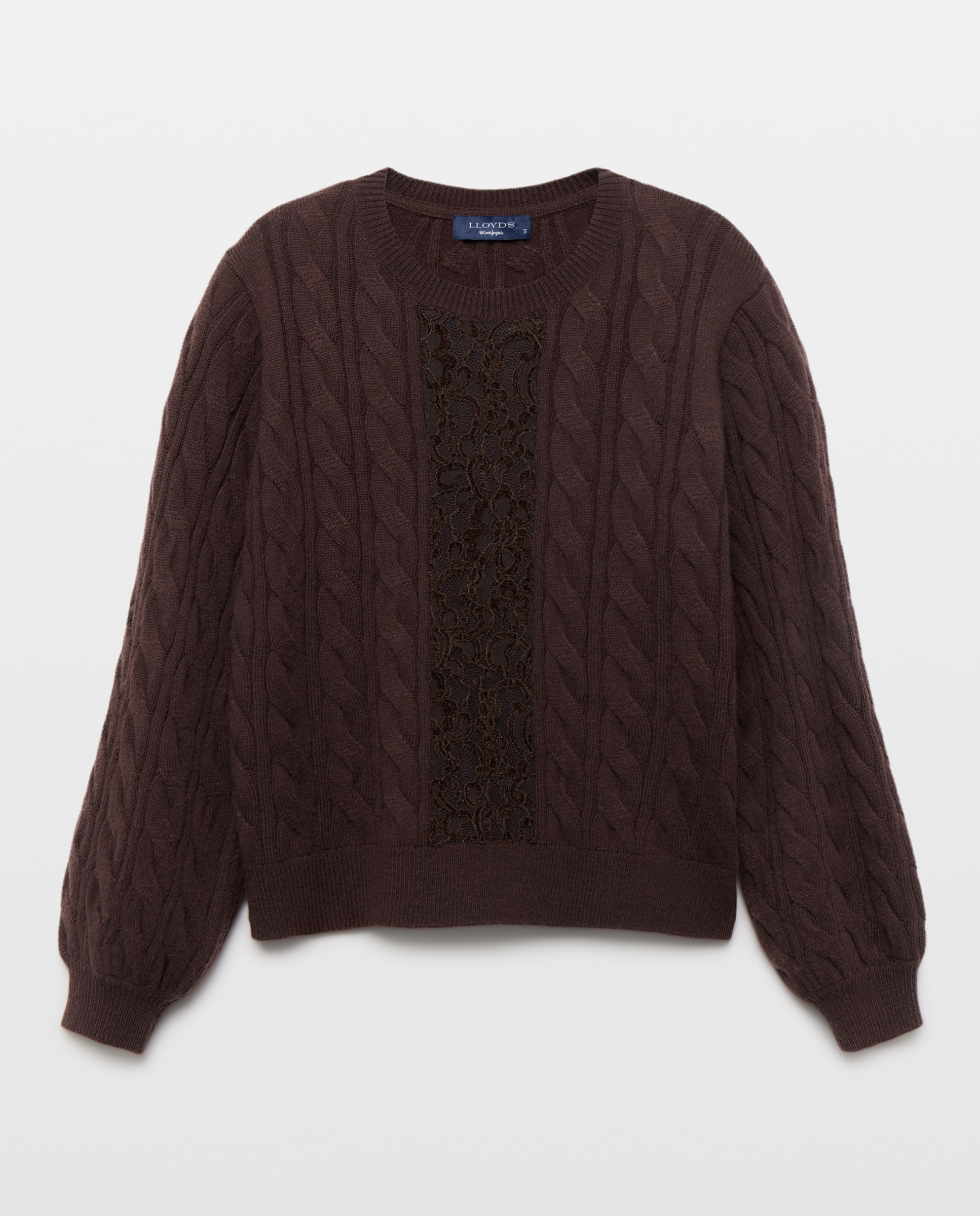 Jersey de mujer ochos encaje - Lloyd's - Marrón Marrón-5