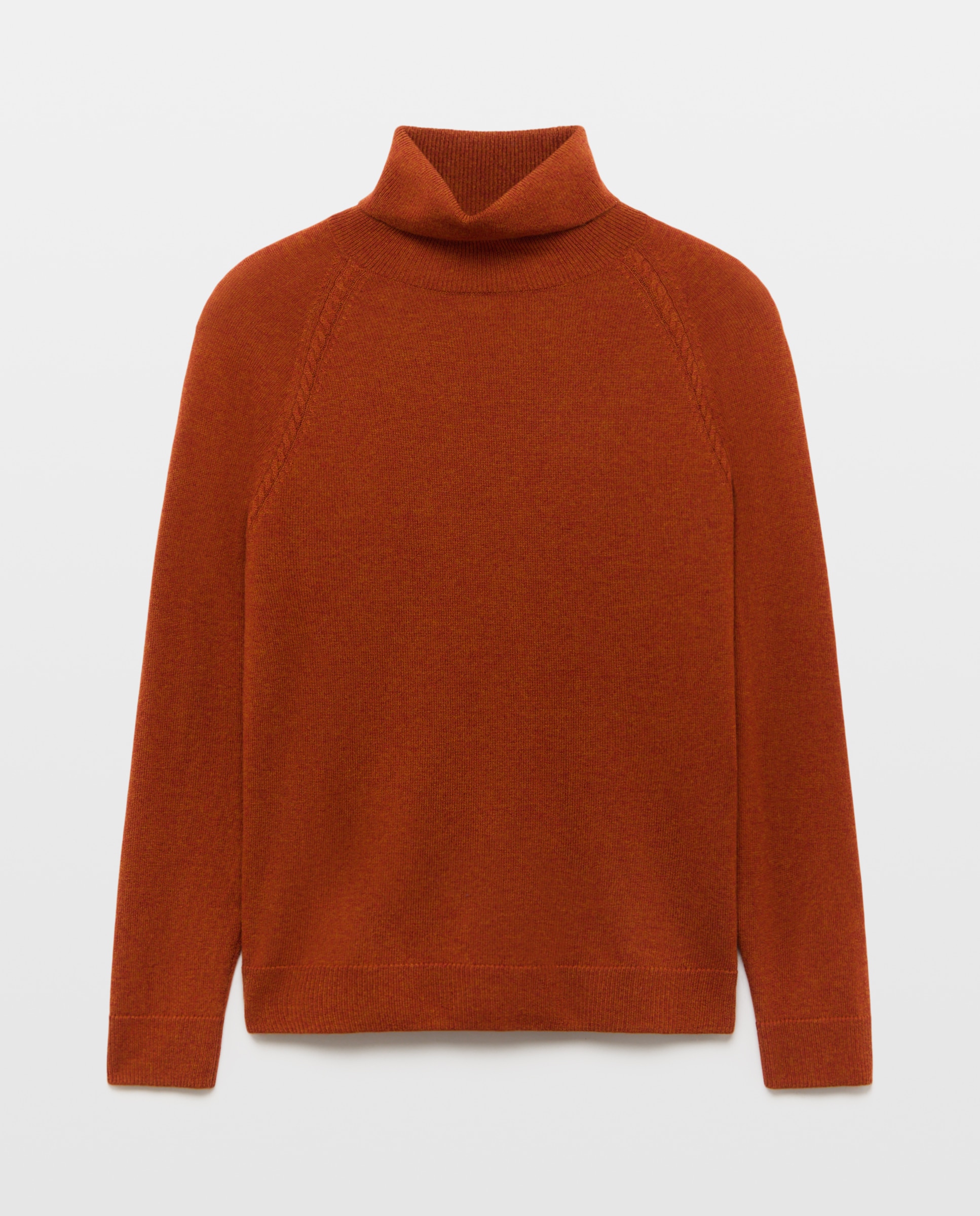 Jersey de mujer con manga larga y cuello cisne - Lloyd's - Naranja quemado Naranja quemado-4