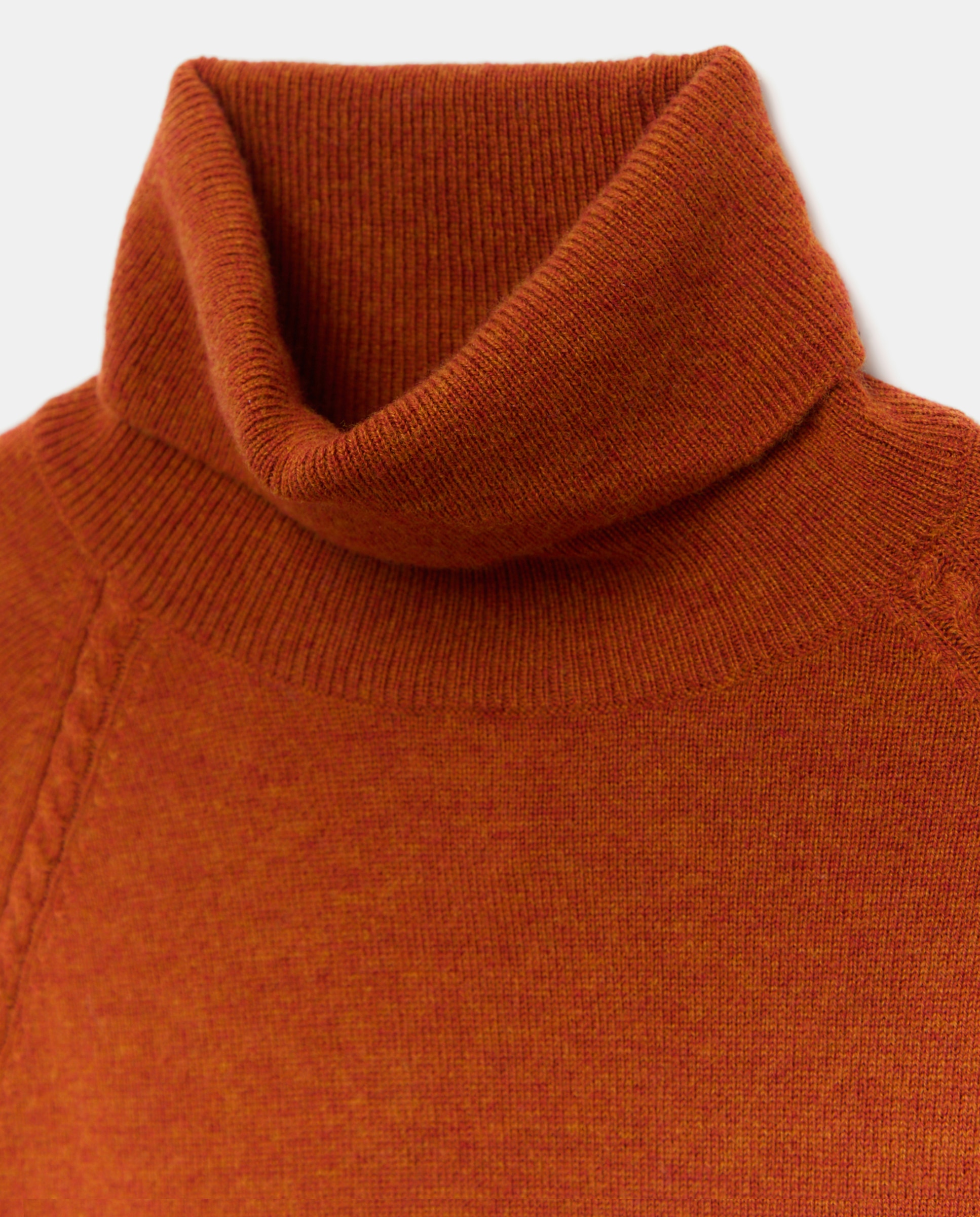 Jersey de mujer con manga larga y cuello cisne - Lloyd's - Naranja quemado Naranja quemado-5