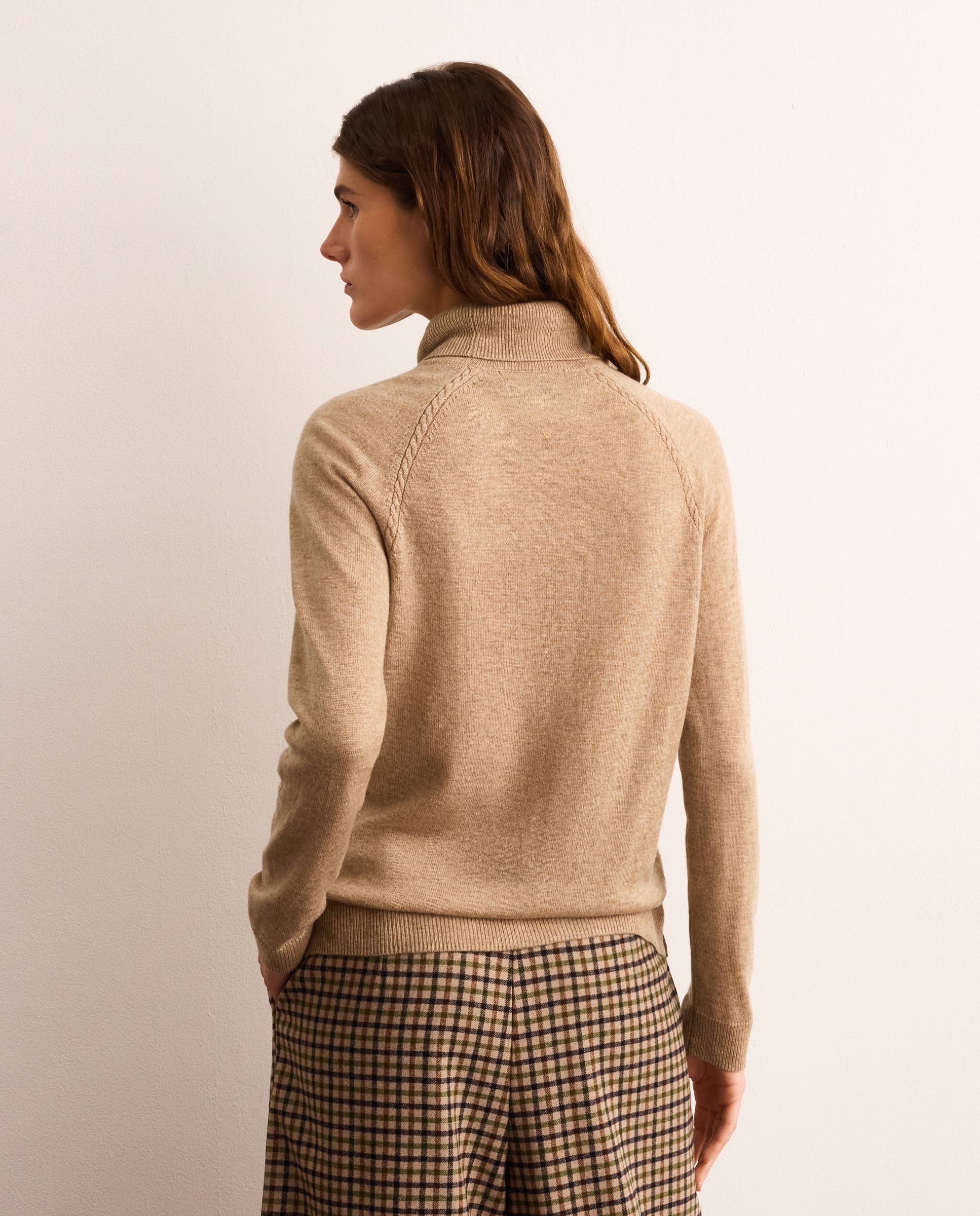 Imagen 3 de Jersey de mujer de manga larga cisne con mezcla cashmere - Lloyd's - Beige Beige