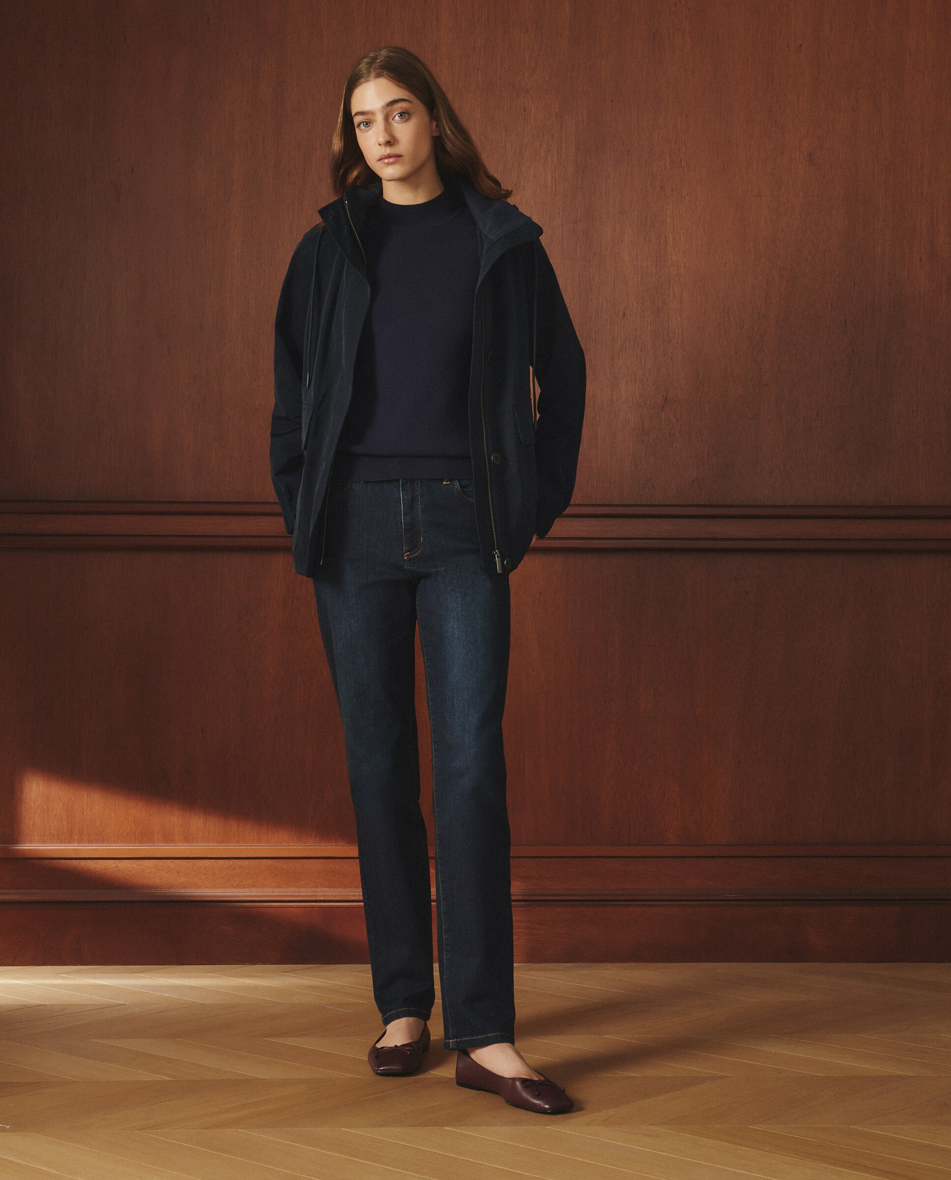 Camisola de Malha Lisa de Viscose Azul-marinho-2