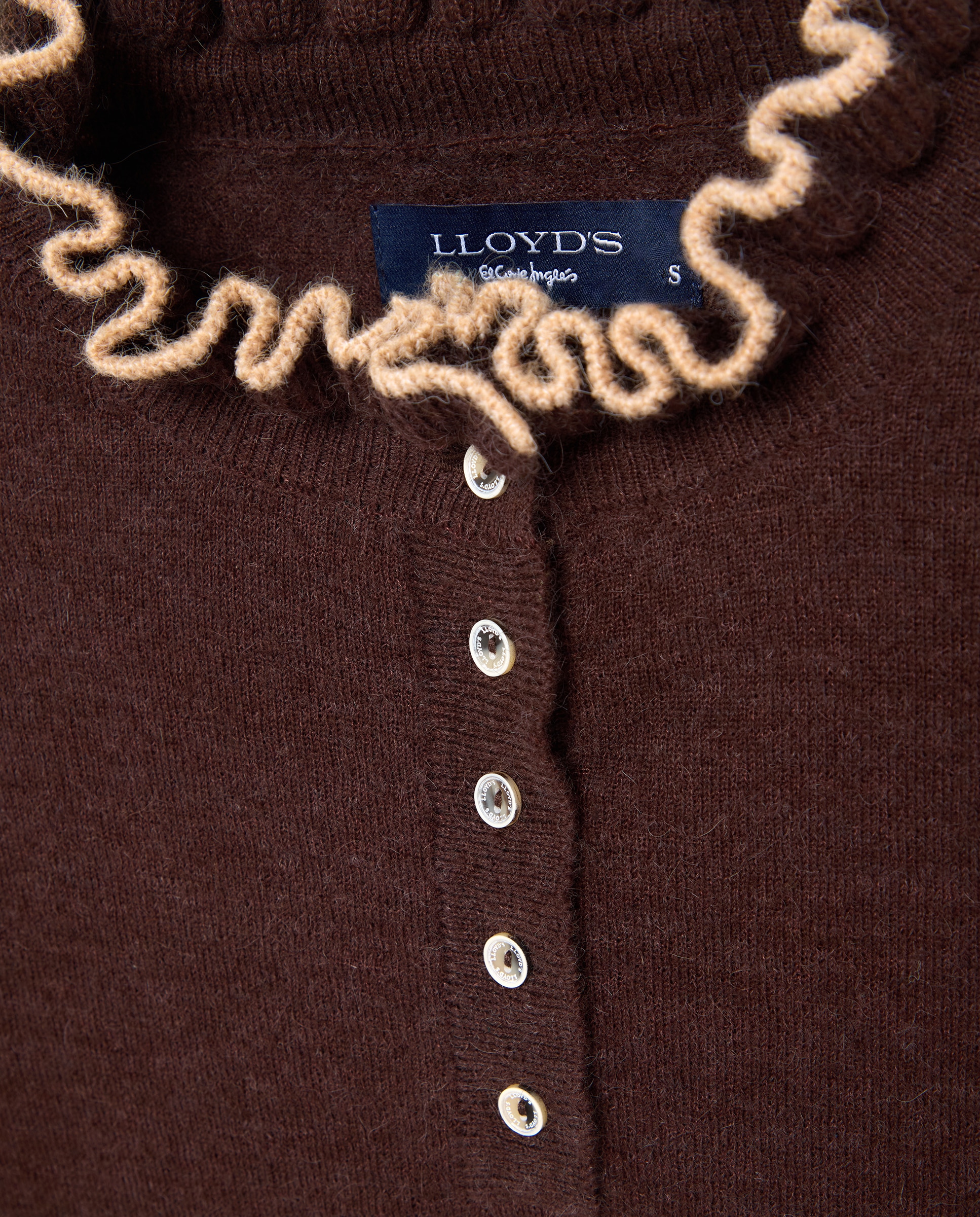 Jersey manga larga de mujer con cuello polo - Lloyd's - Naranja quemado Naranja quemado-6