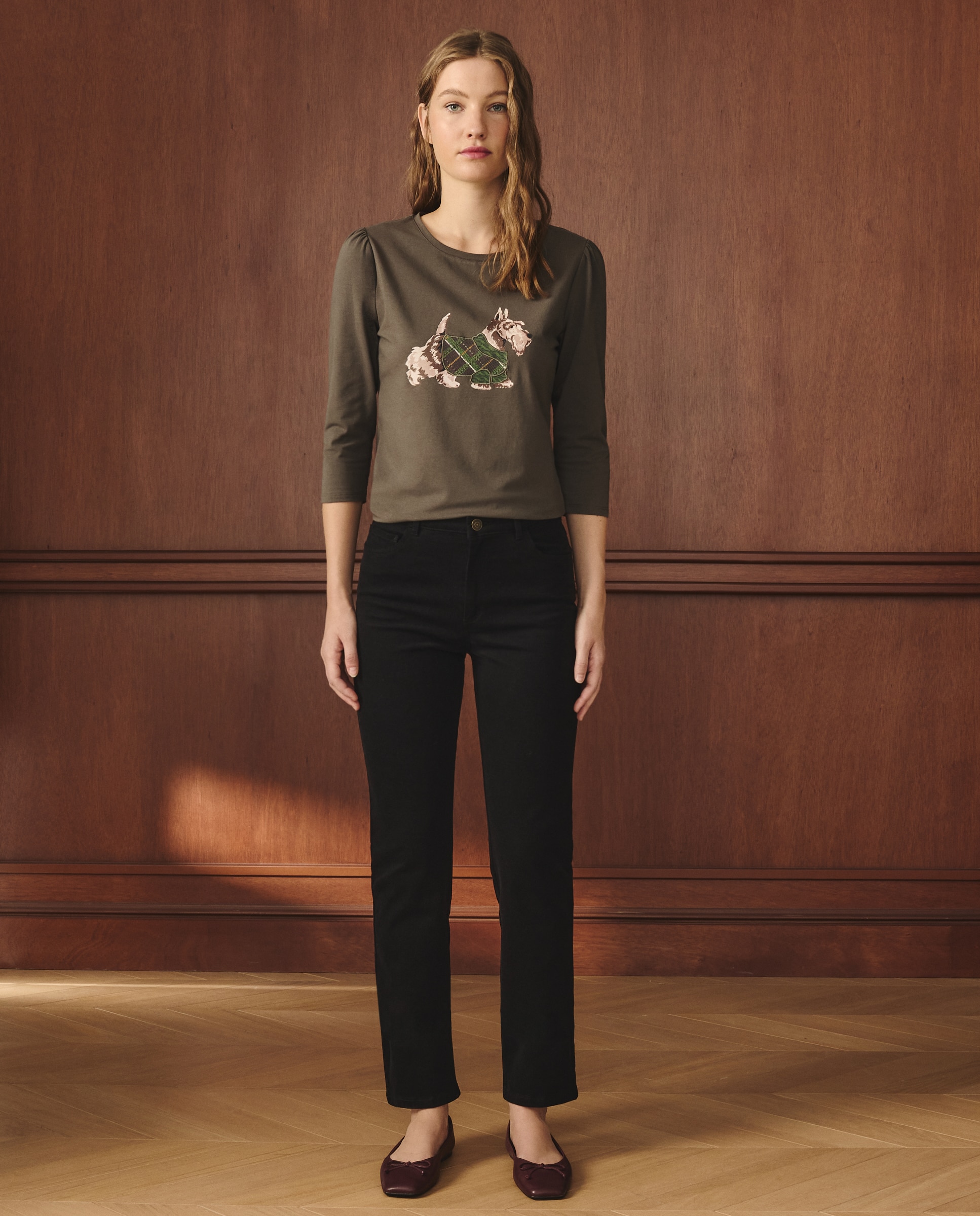 Lloyd's - Pantalón semipitillo básico 5 bolsillos de mujer.