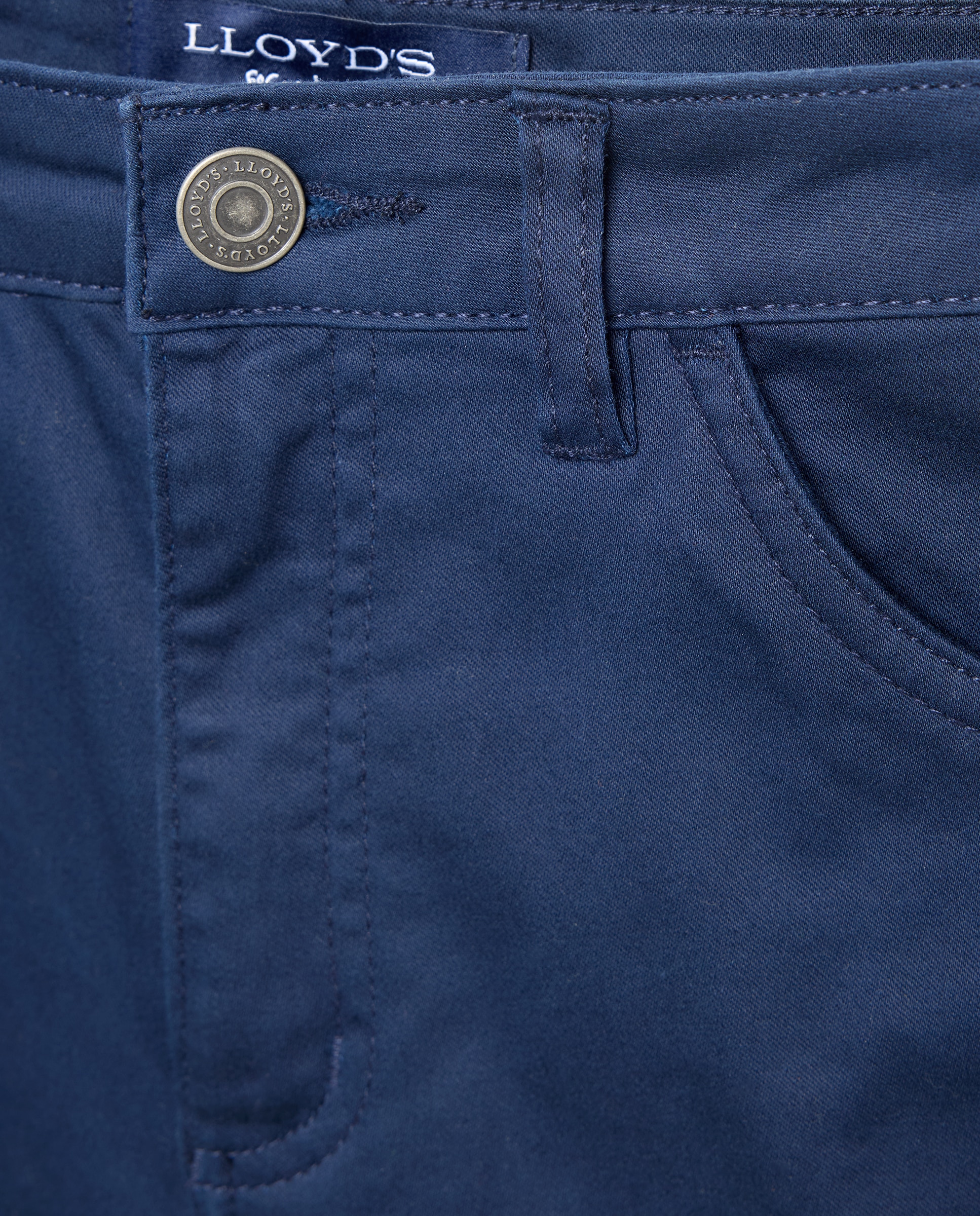 Pantalón básico de mujer de tipo semipitillo - Lloyd's - Azul marino Azul marino-5