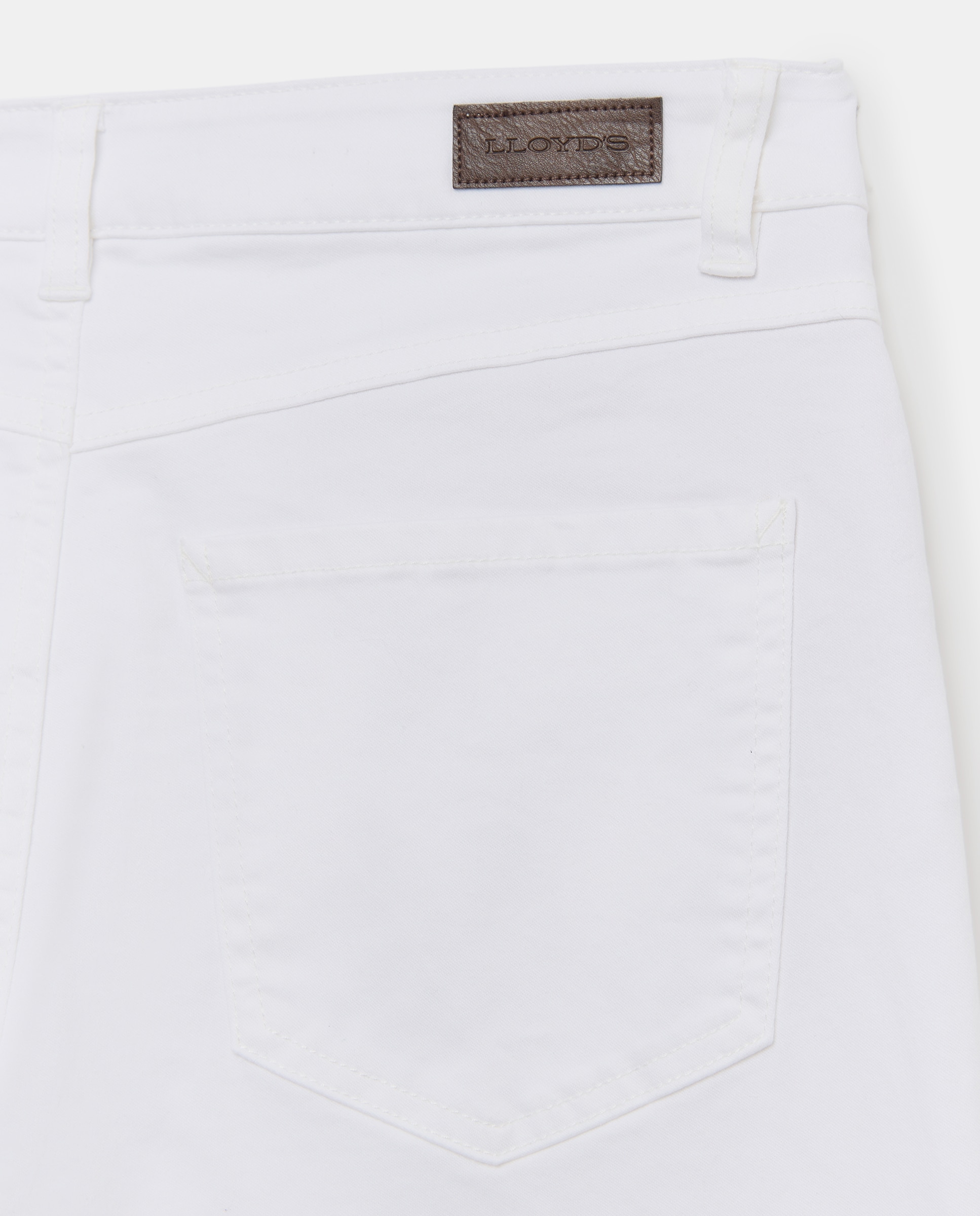 Pantalón básico de mujer de tipo semipitillo - Lloyd's - Blanco Blanco-5