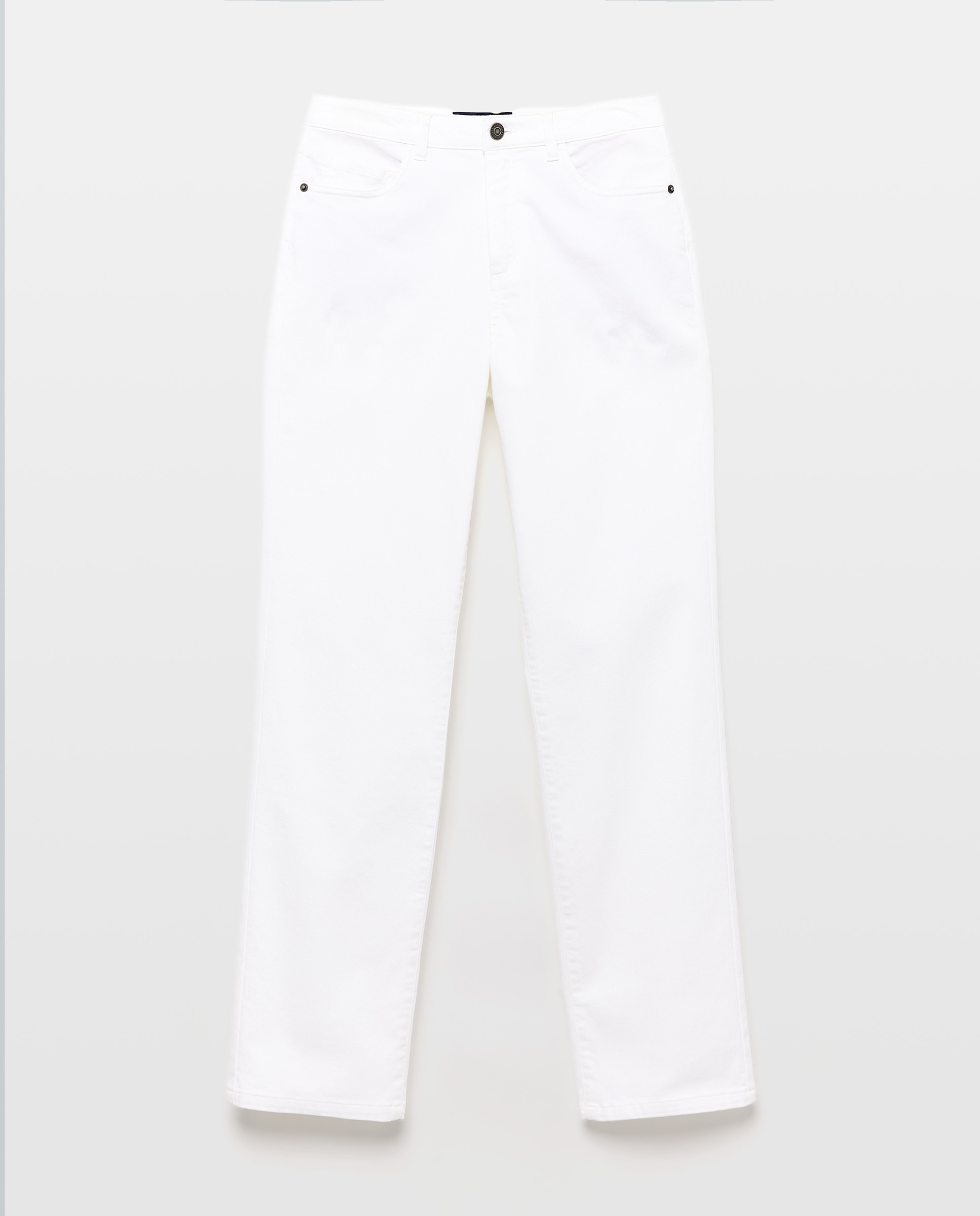 Pantalón básico de mujer de tipo recto - Lloyd's - 850 Piedra Blanco-4