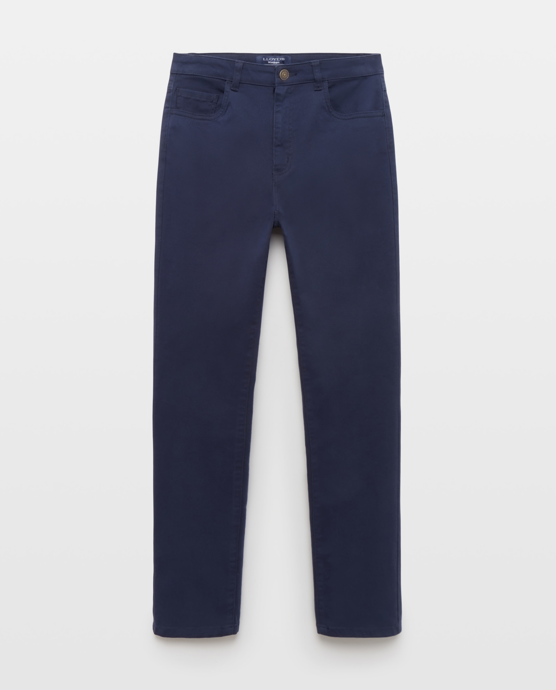 Pantalón de pitillo liso de mujer - Lloyd's - Azul marino Azul marino-4