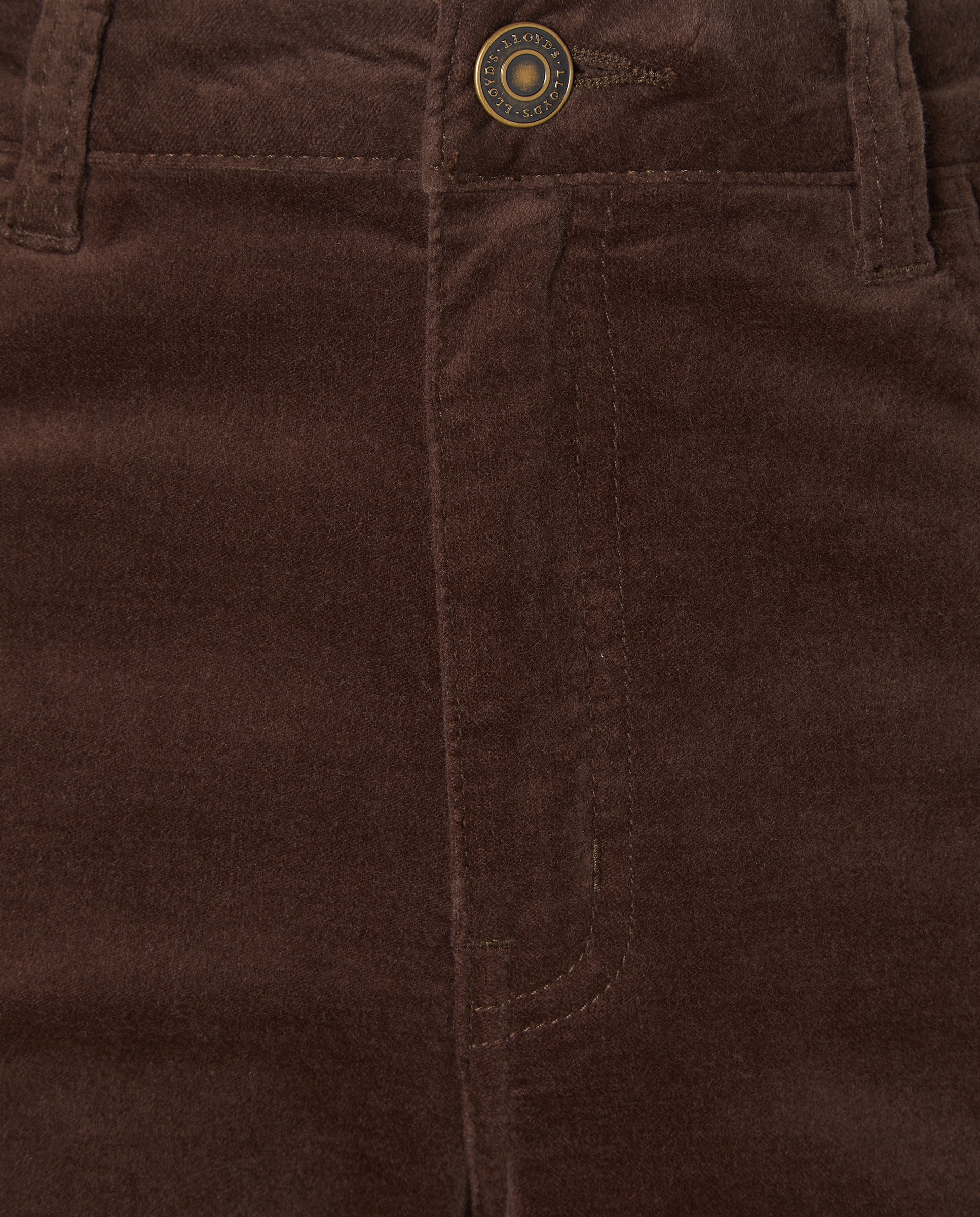 Calças Regular Lisas Castanho-6