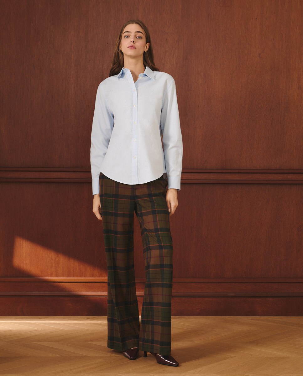 Pantalones Pitillo Pantalones De Cuadros Mujer Corte Ingles