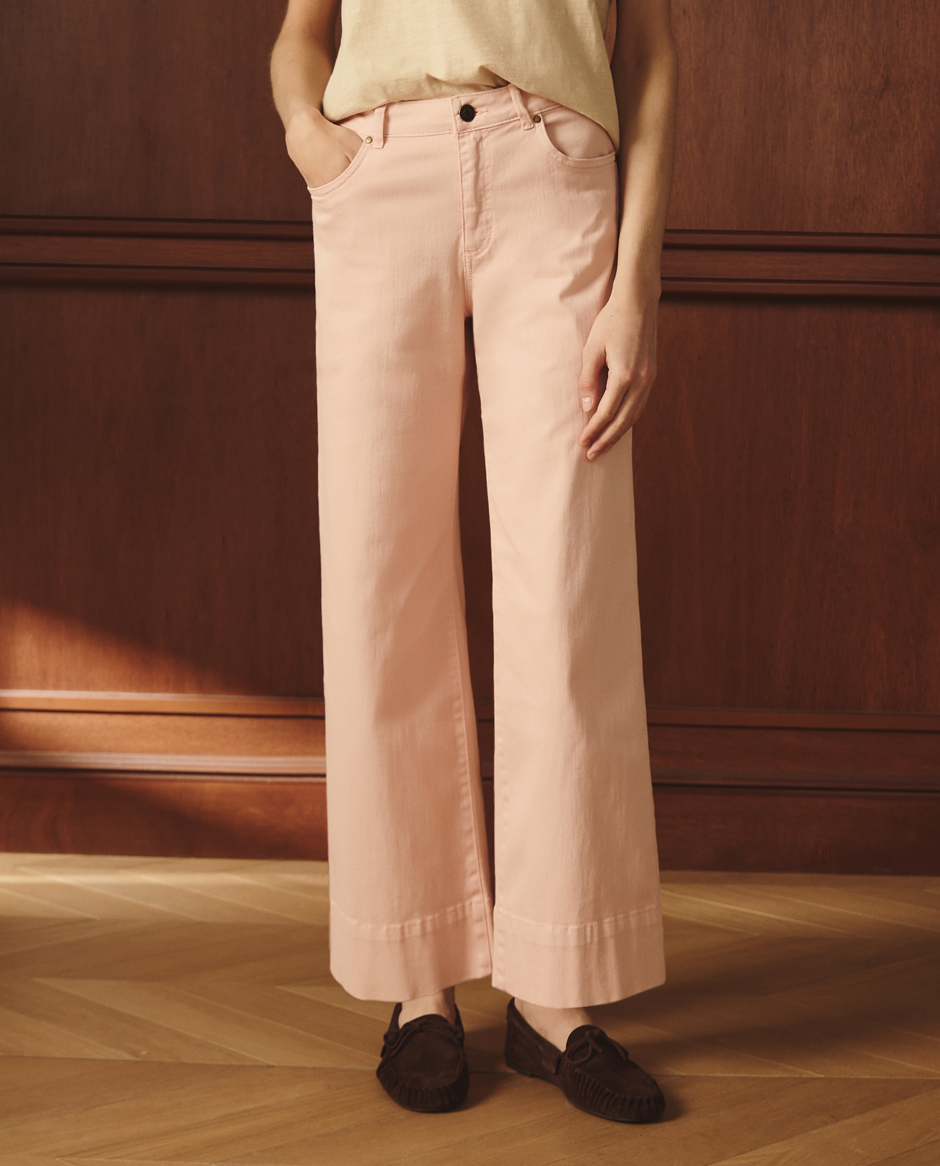 Imagen 2 de Vaquero cropped de mujer - Lloyd's - Blanco roto 230 Rosa oscuro