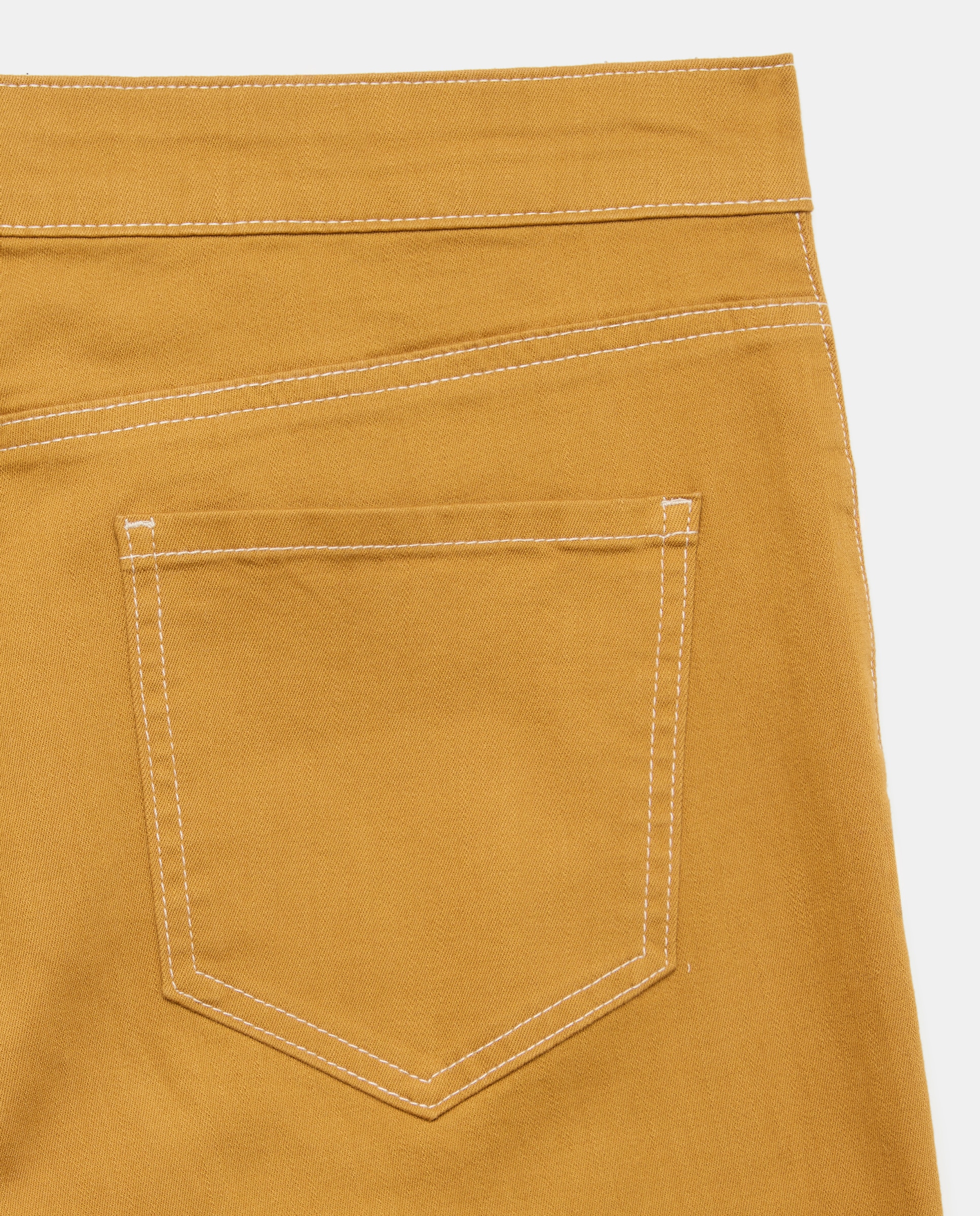 Pantalón recto de mujer liso - Lloyd's - 120 Crudo Mostaza-5