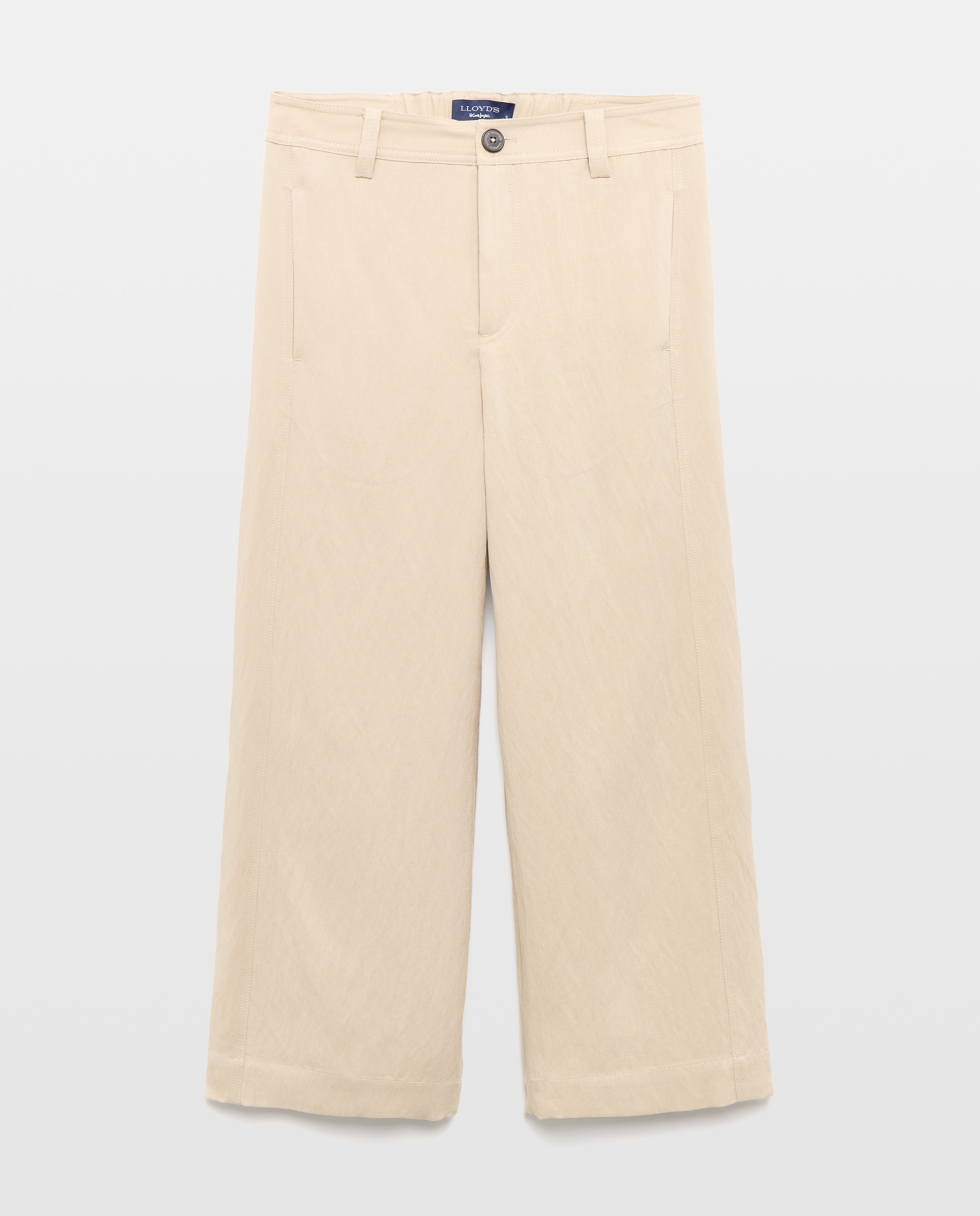Pantalón cropped de mujer - Lloyd's - Beige Beige-4