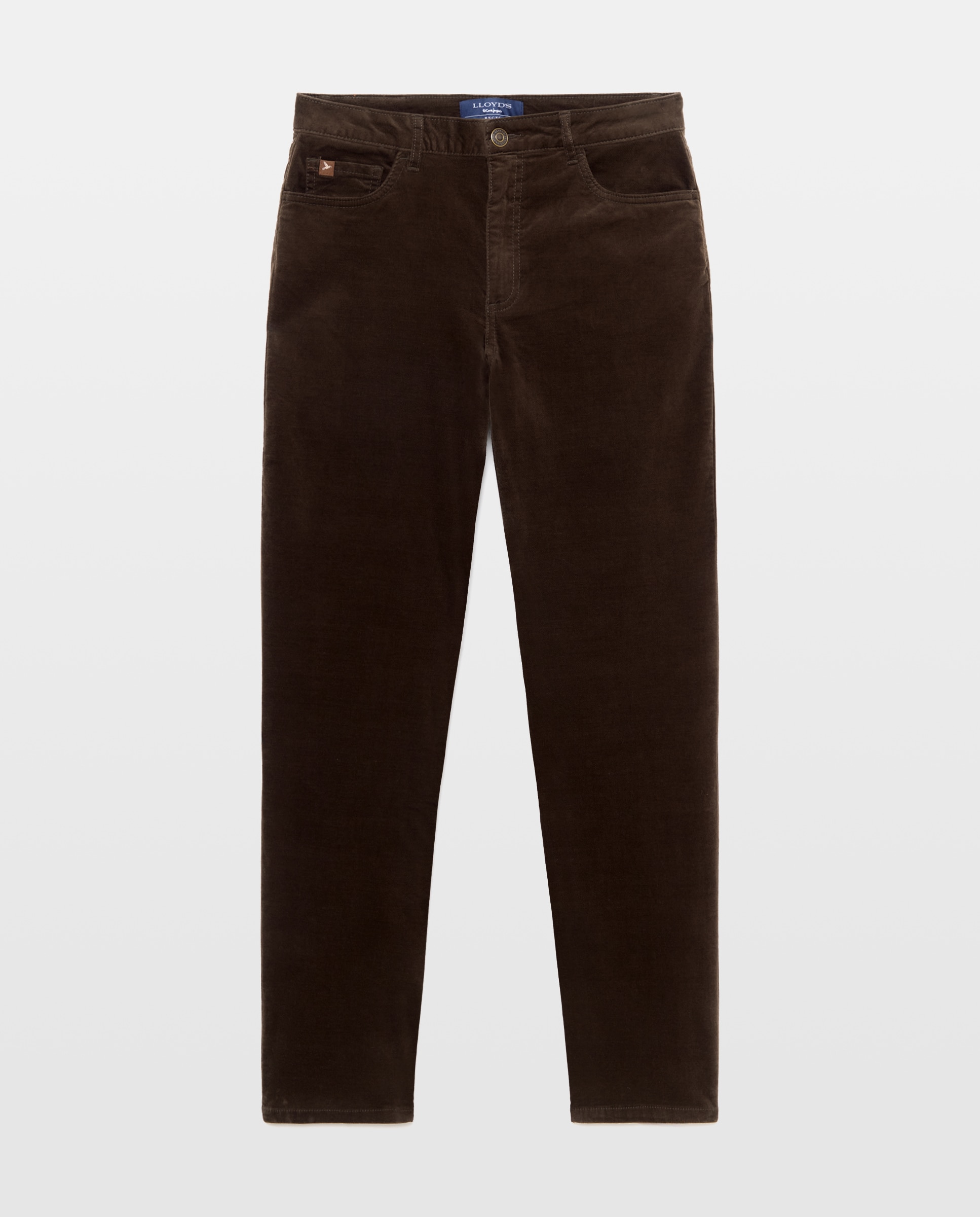 Pantalón recto de mujer de velvetón - Lloyd's - 520 Kaki 520 Kaki-4