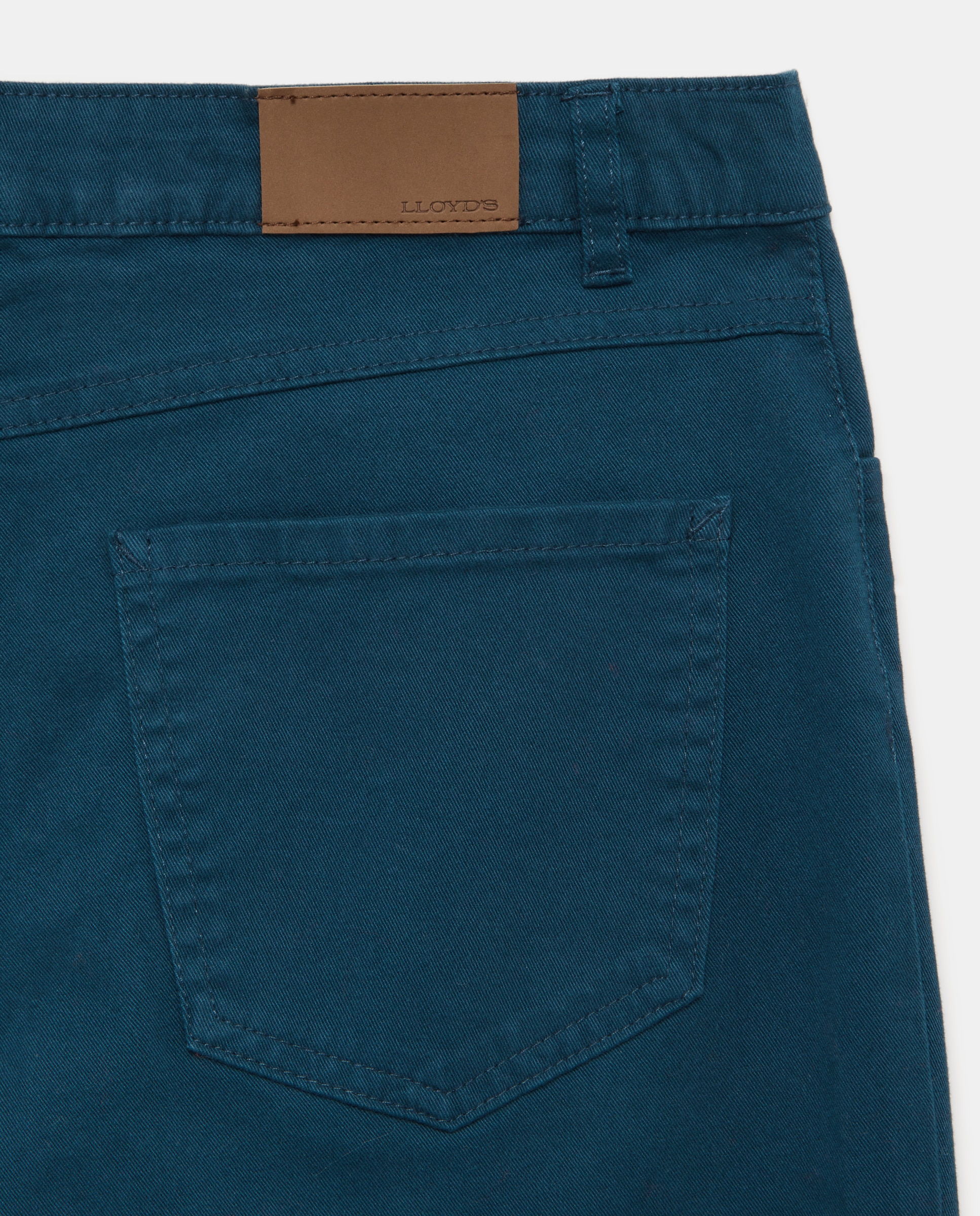 Calças Semi Skinny Lisas Azul-escuro-2