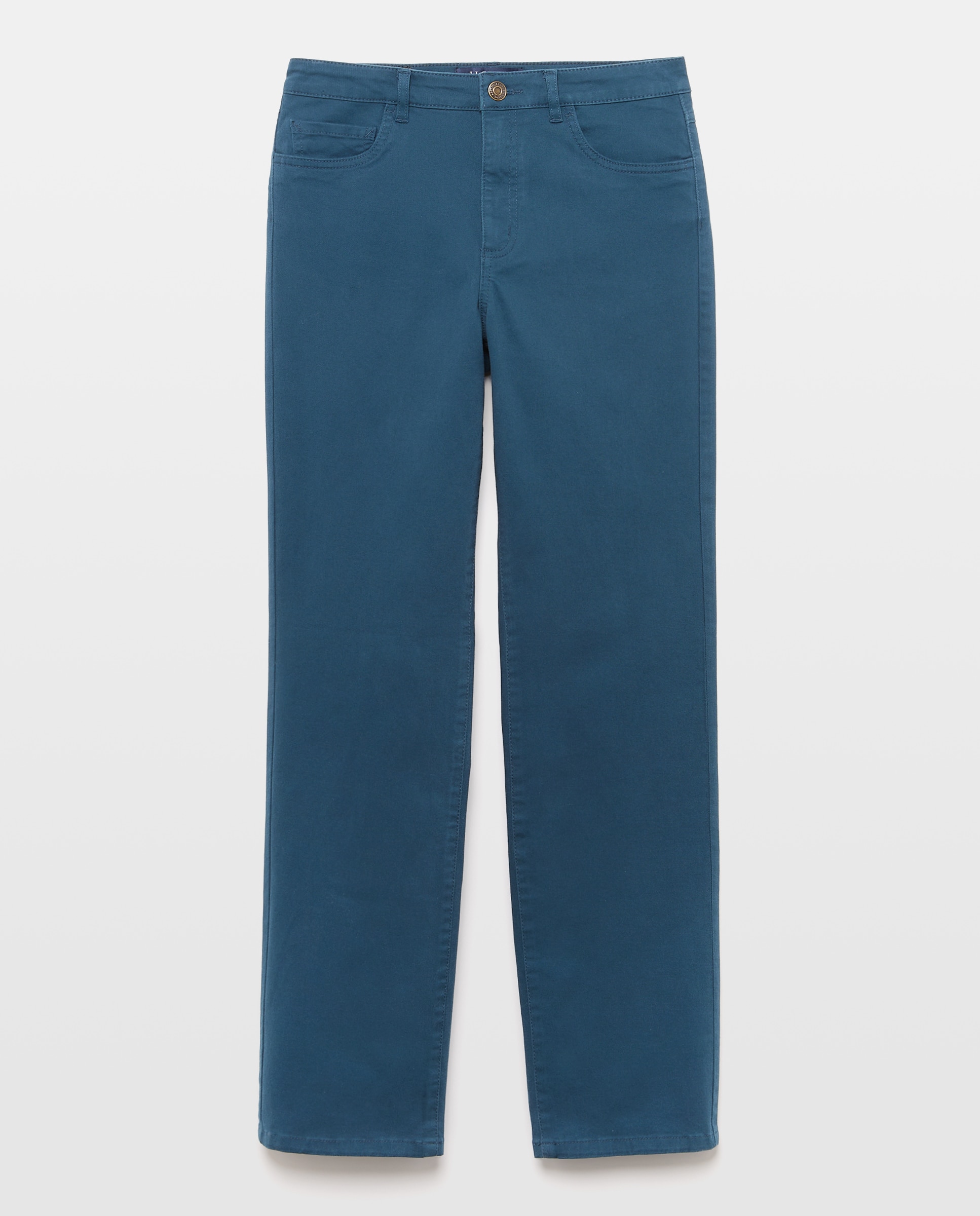 Pantalón recto liso de mujer - Lloyd's - Azul oscuro Azul oscuro-1