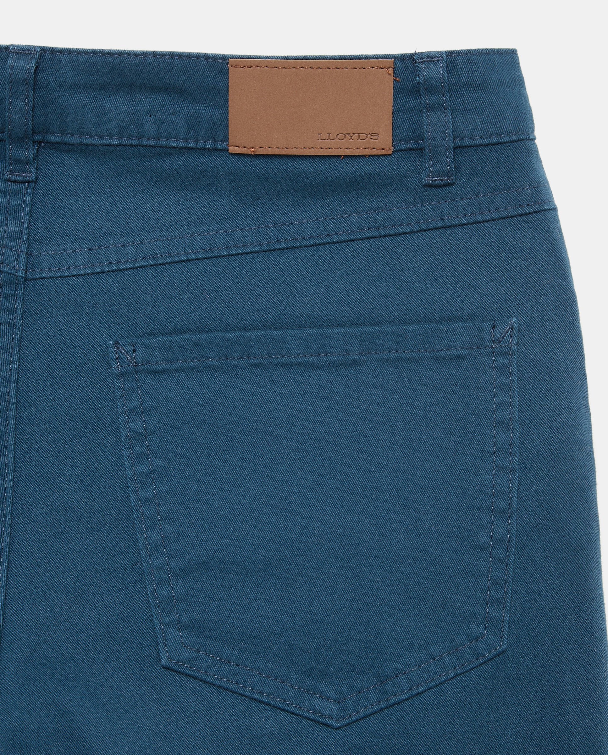 Pantalón recto liso de mujer - Lloyd's - Azul oscuro Azul oscuro-2