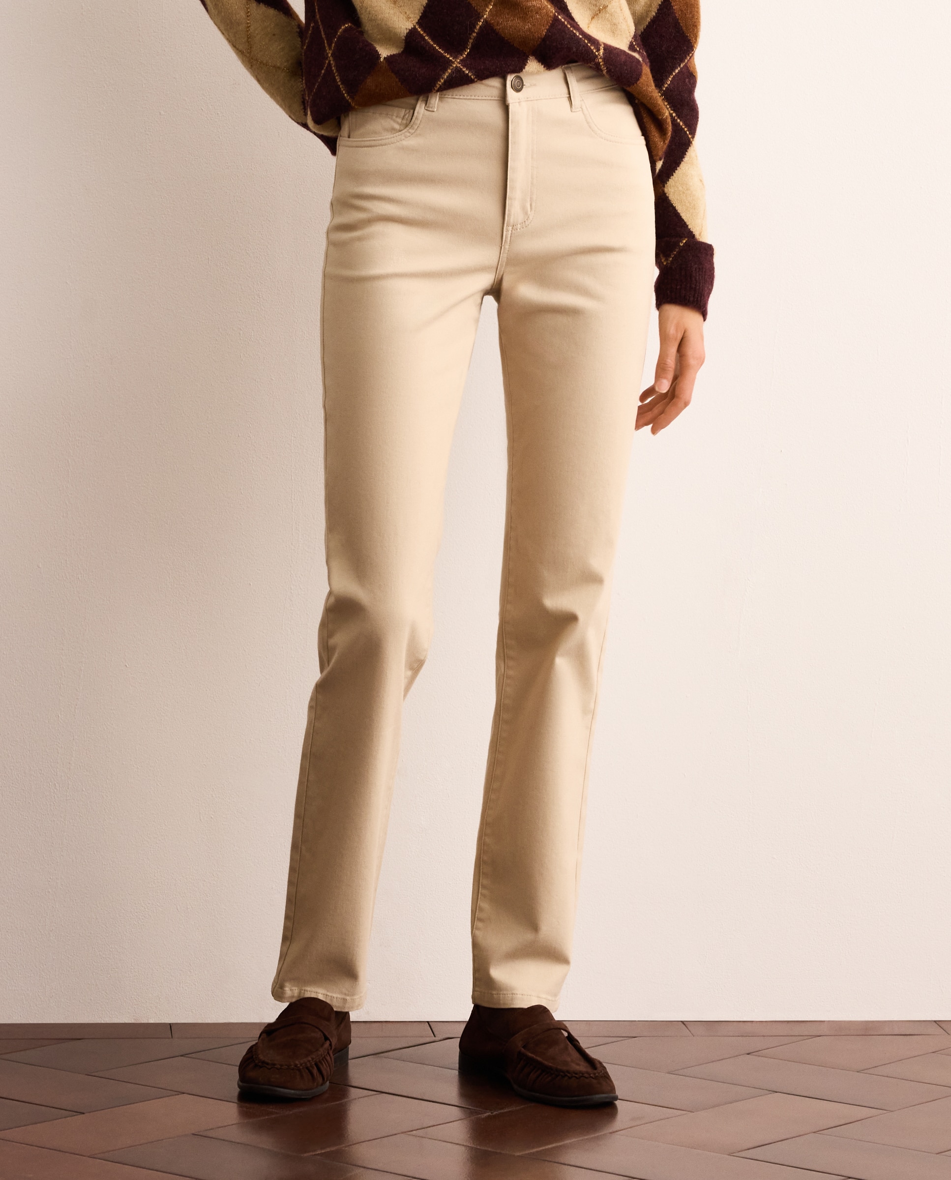 Pantalón de vestir liso de mujer - Lloyd's - 120 Crudo 120 Crudo-2