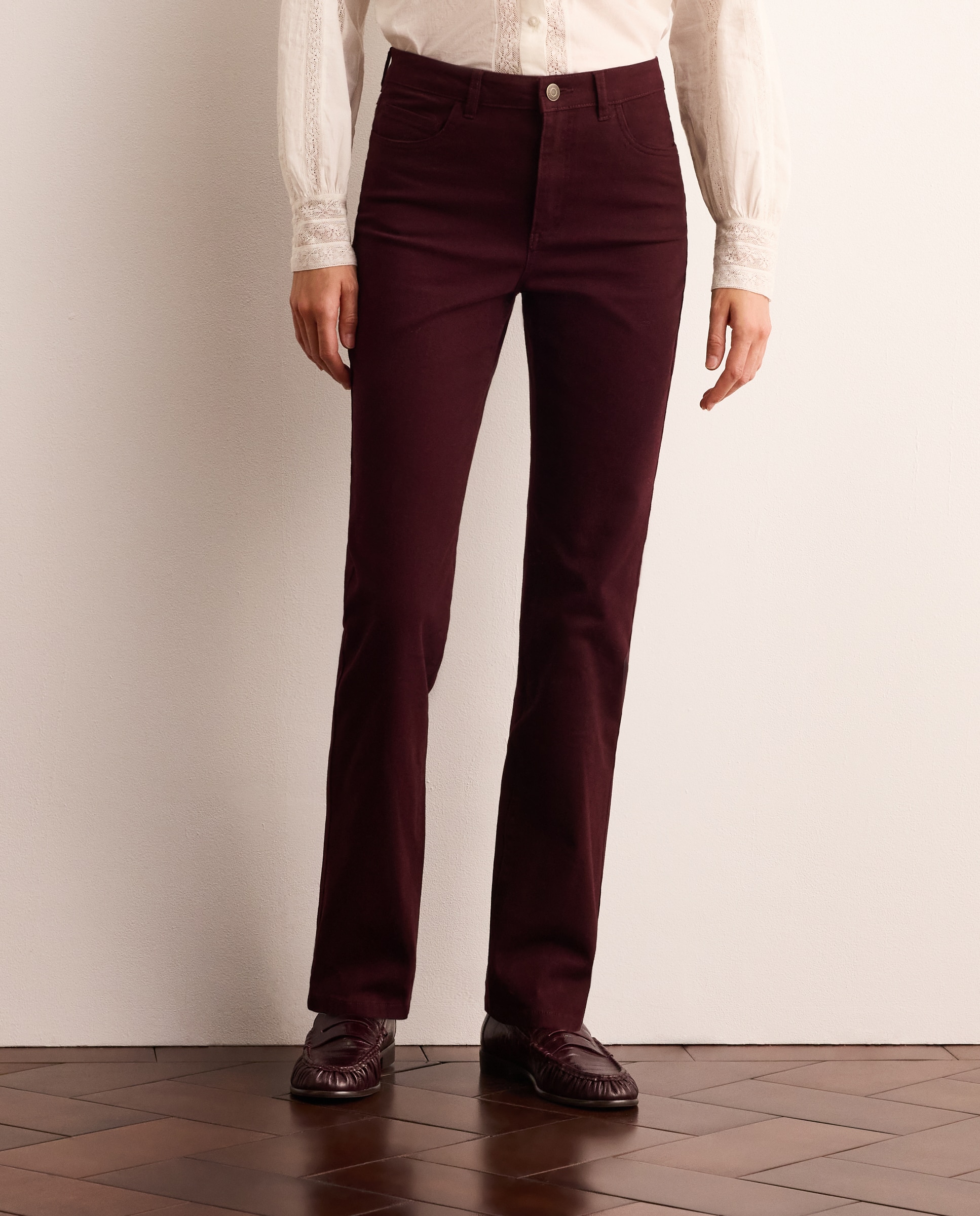 Imagen 2 de Pantalón de vestir liso de mujer - Lloyd's - Burdeos Burdeos