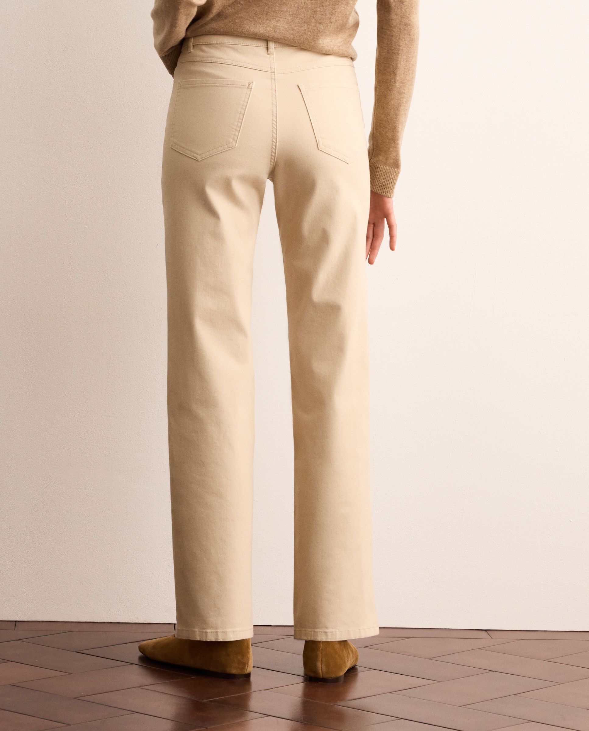 Pantalón recto liso de mujer - Lloyd's - 120 Crudo 120 Crudo-3