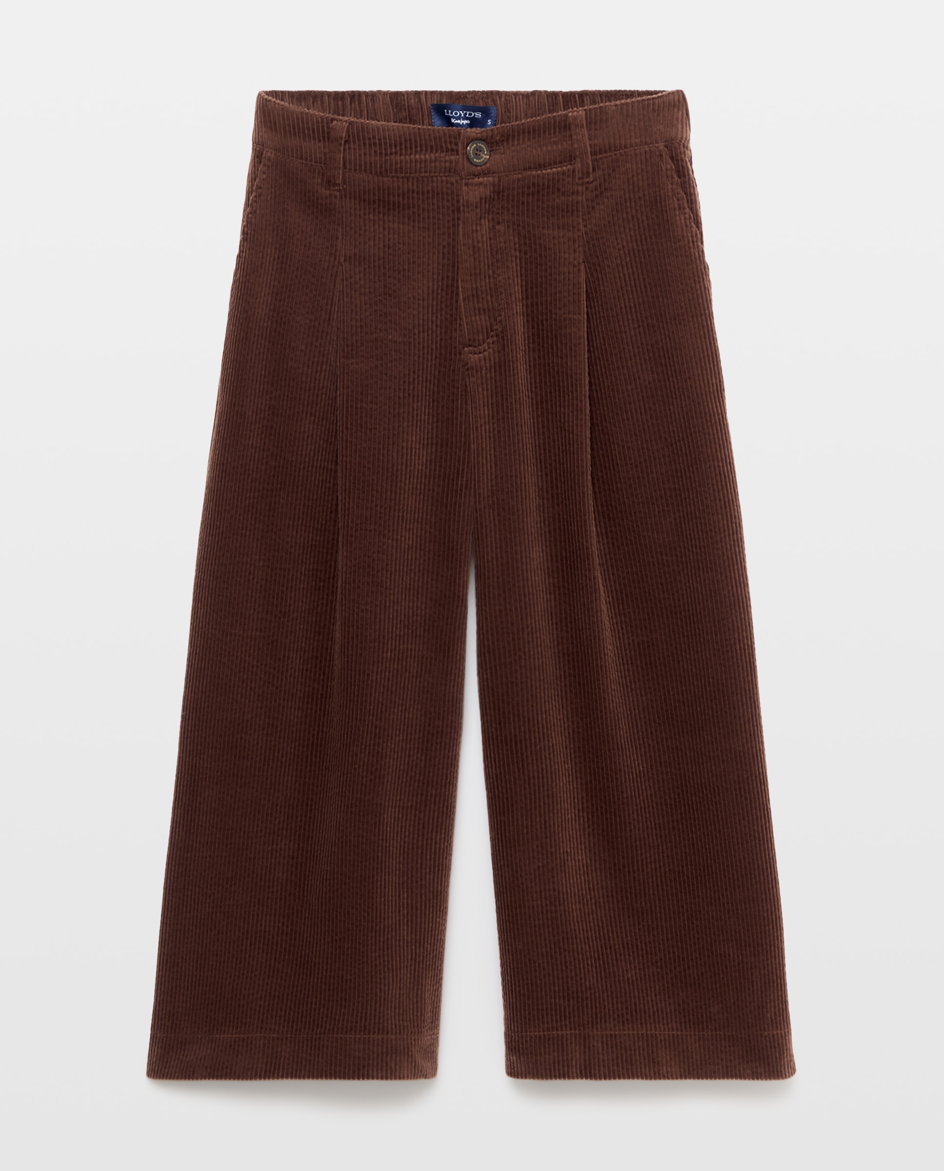 Pantalón pana de mujer ancho - Lloyd's - Marrón Marrón-4