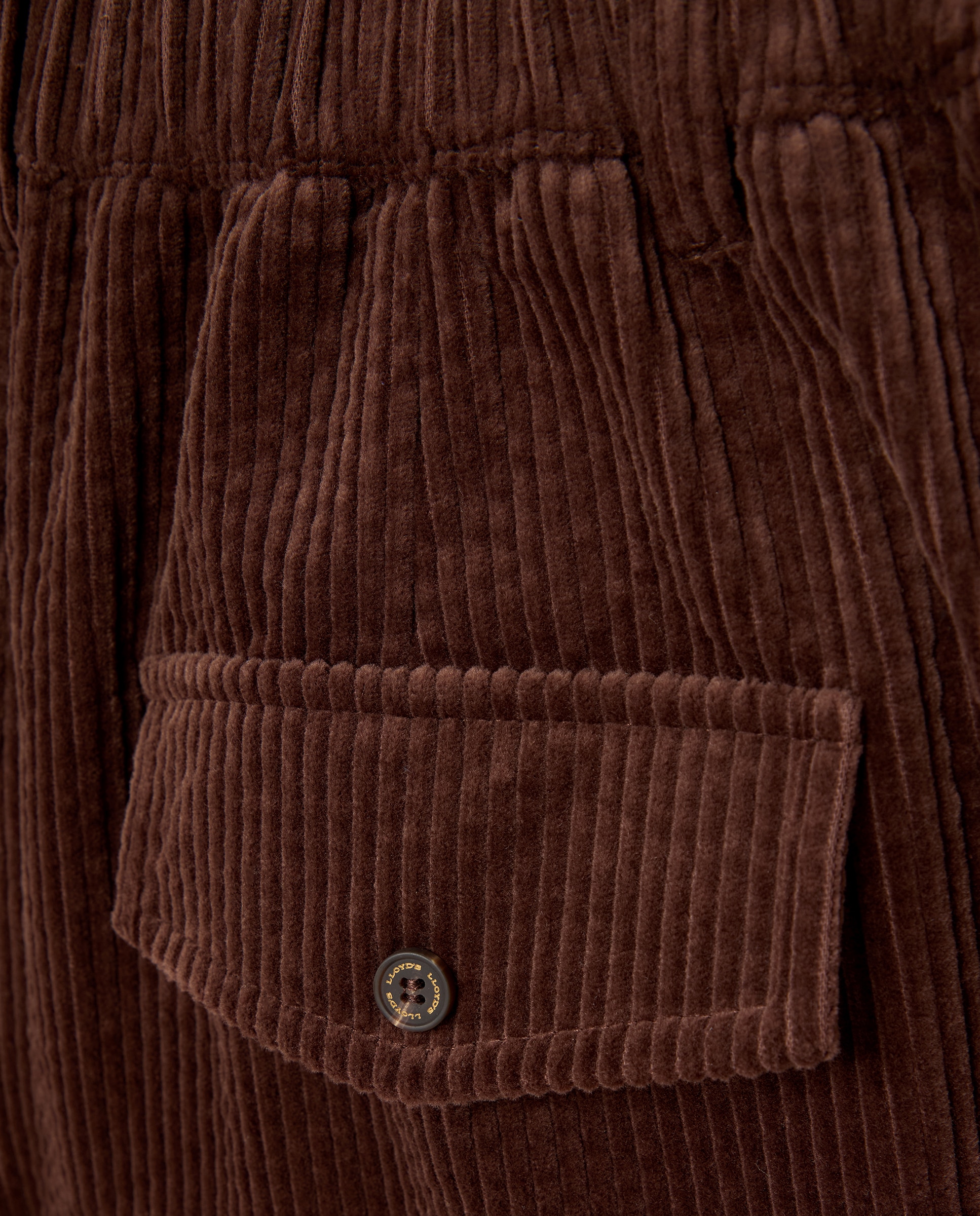 Pantalón pana de mujer ancho - Lloyd's - Marrón Marrón-5