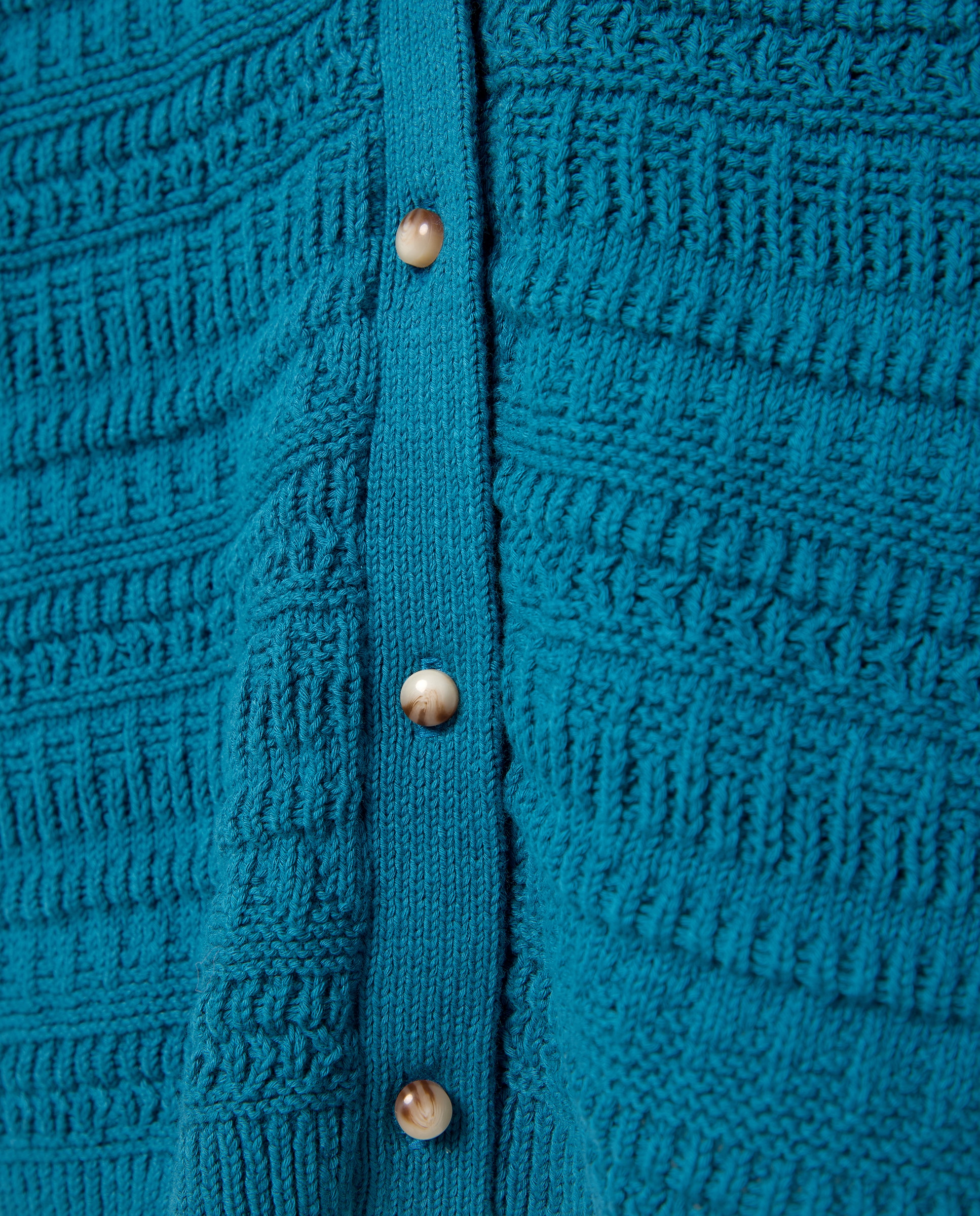Casaco de malha liso Azul-escuro-5