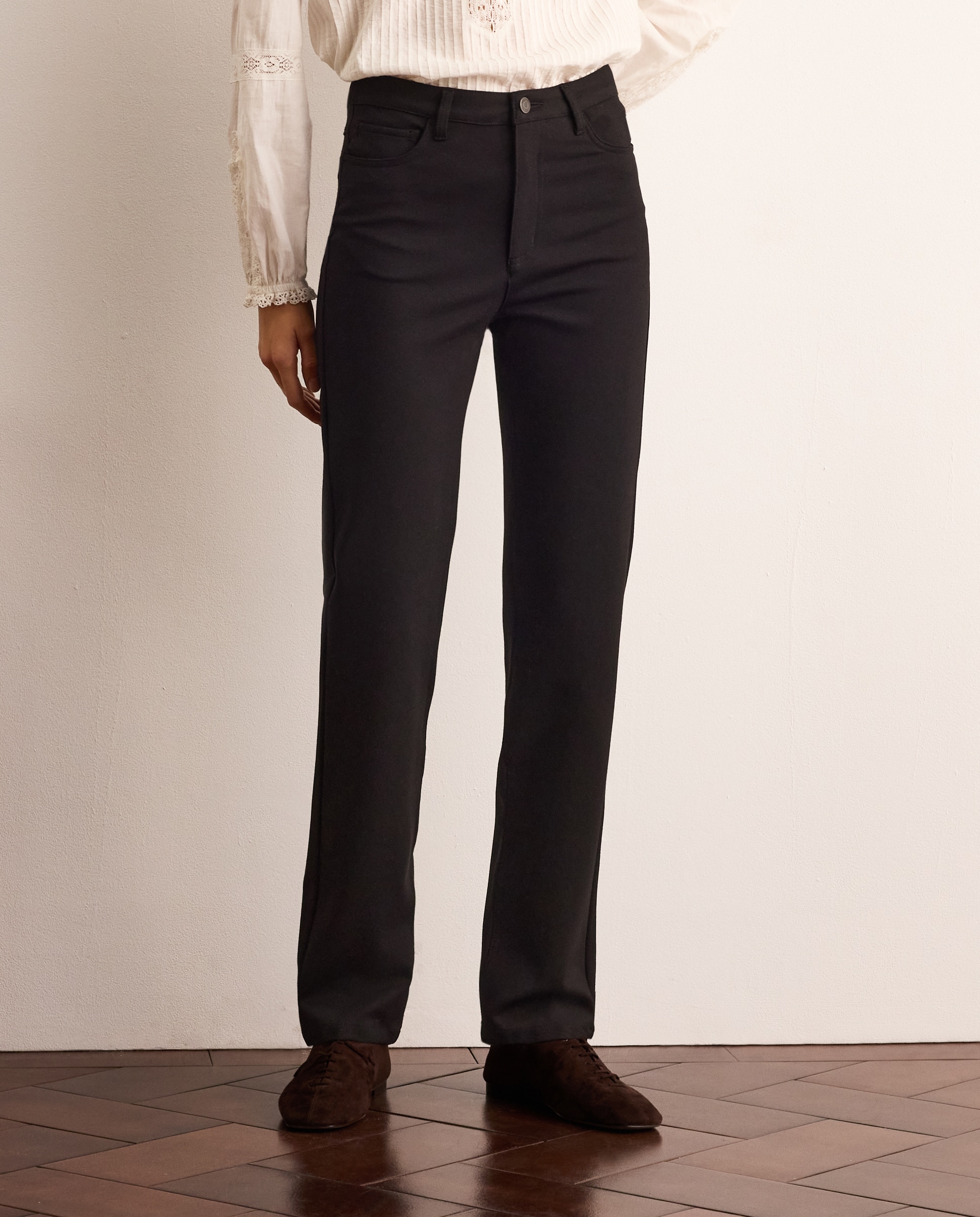 Pantalón de vestir cinco botones de mujer - Lloyd's - Negro Negro-2