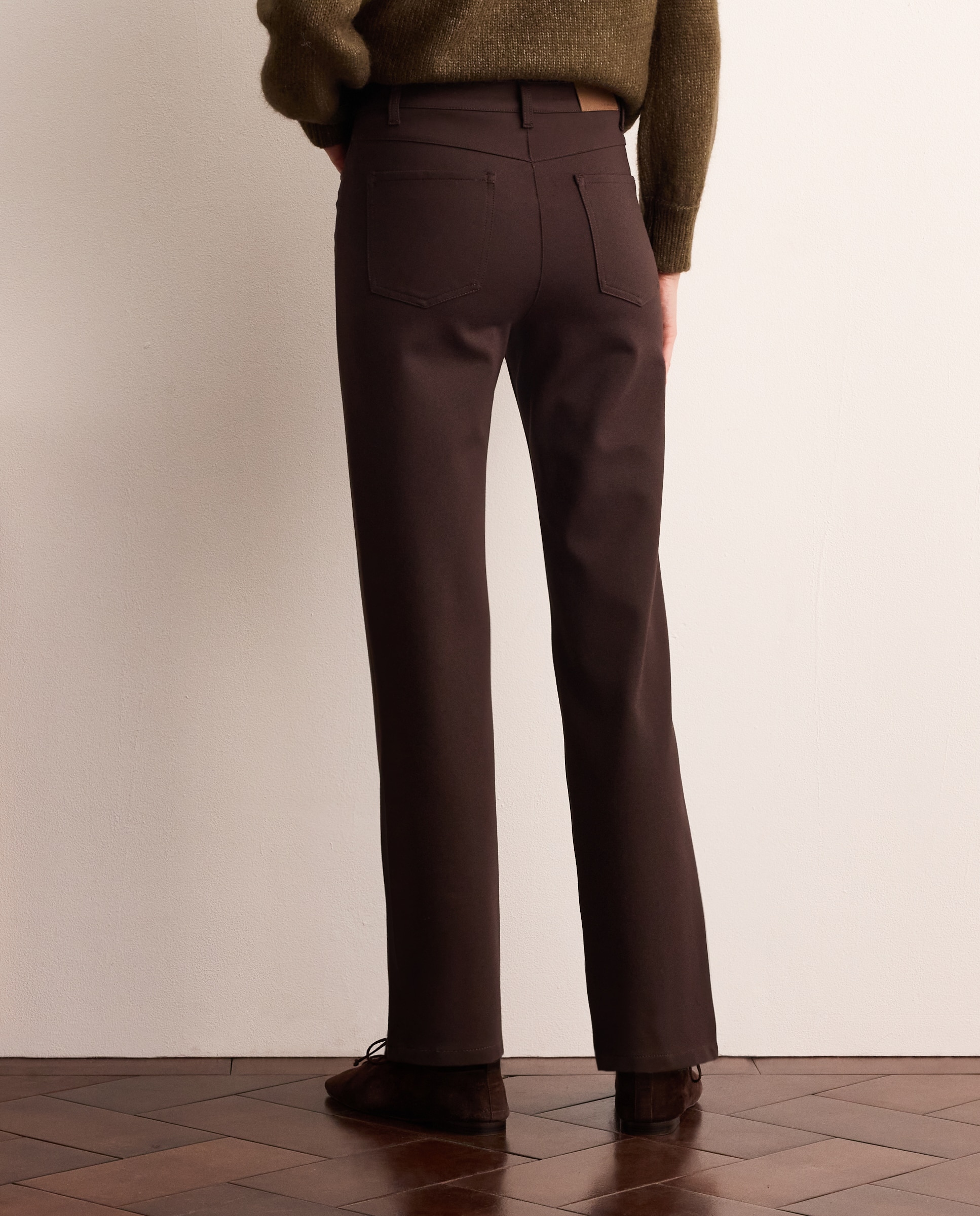 Pantalón de vestir cinco botones de mujer - Lloyd's - Marrón Marrón-3