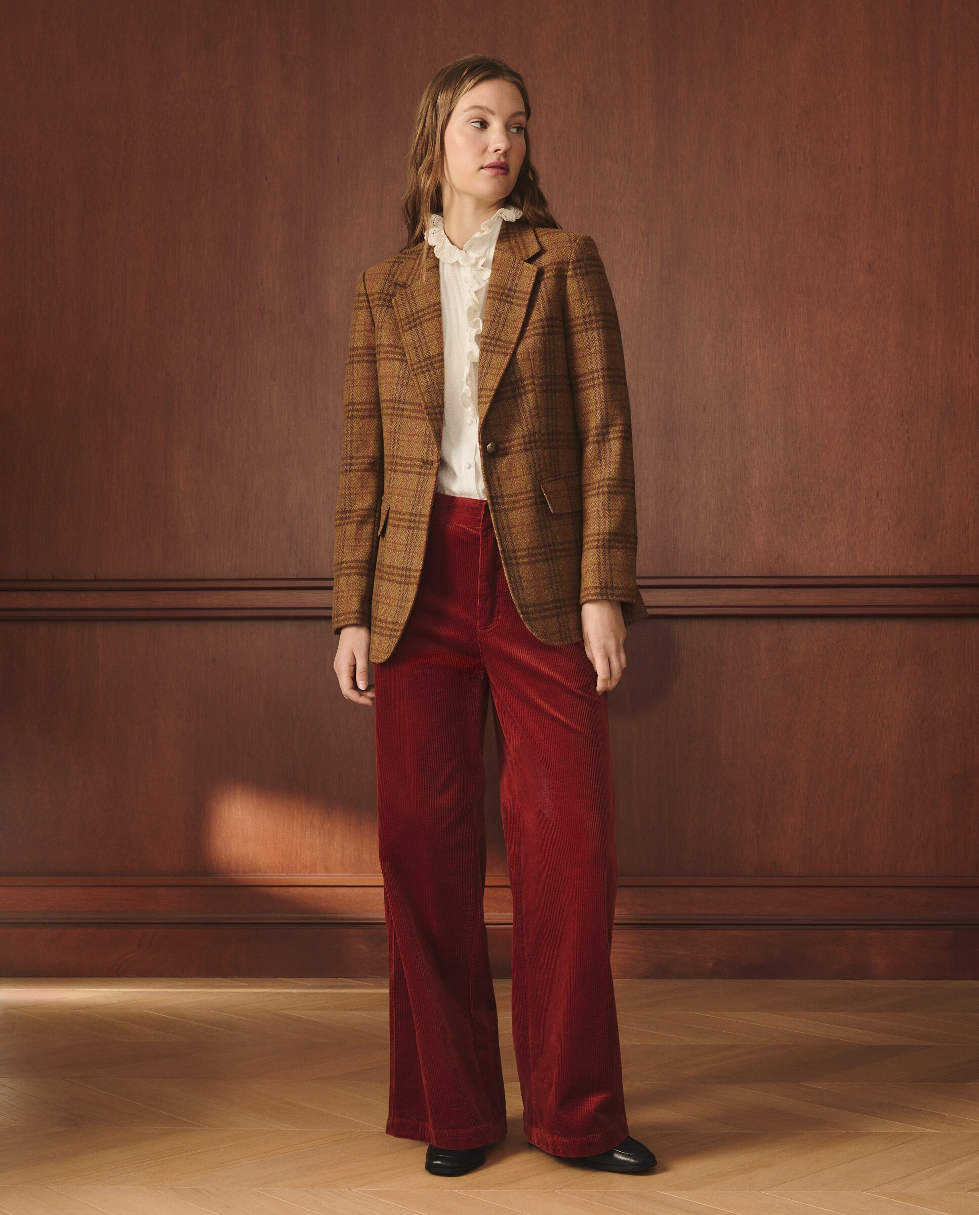 Blazer Comprido Estampado 730 Camel-2