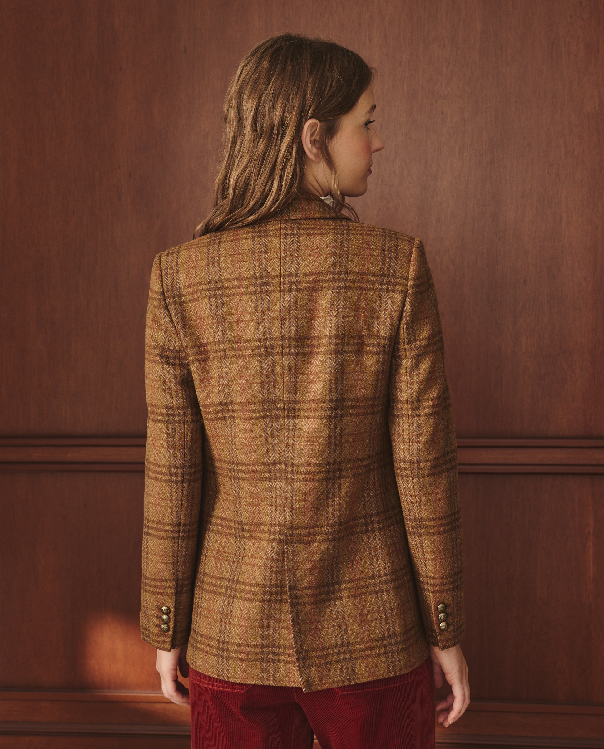 Blazer Comprido Estampado 730 Camel-3